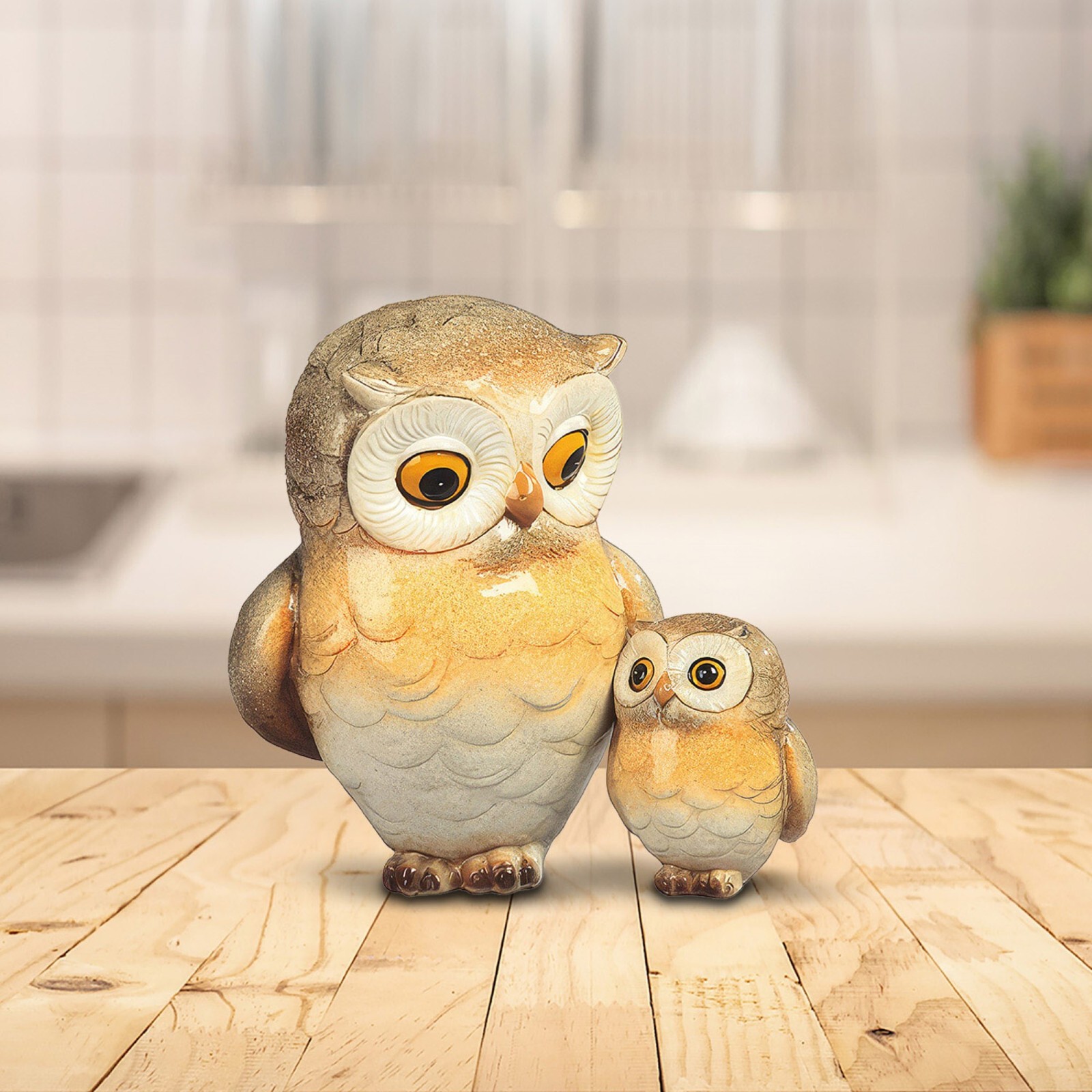 5.25″H Owl With Baby Figurine Ornament Home Decor Unique Gift