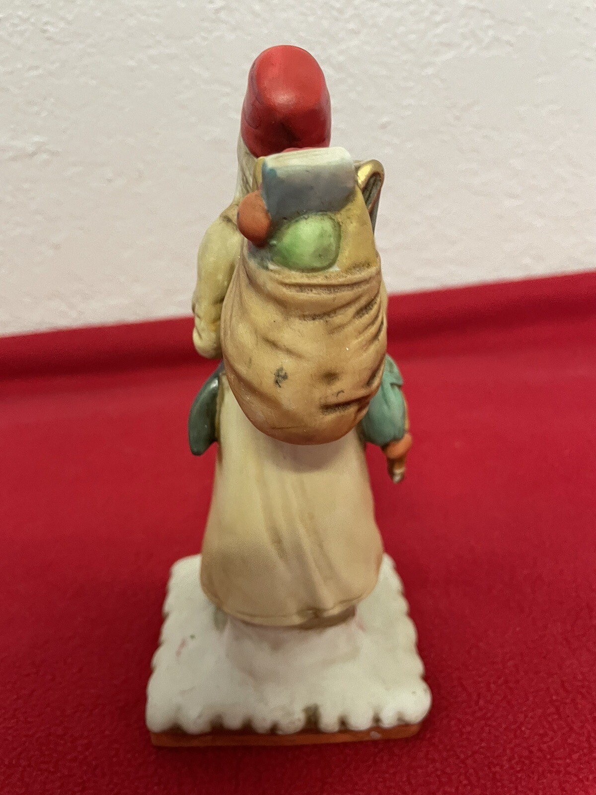 Schmid B. Shackman 1986 Holiday Santa Figurine, 7.5” Tall & 3.0” Width