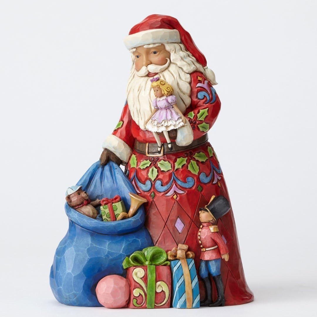 Jim Shore Heartwood Creek Santa with Toy Bag Christmas Figurine 4055116 NEW T
