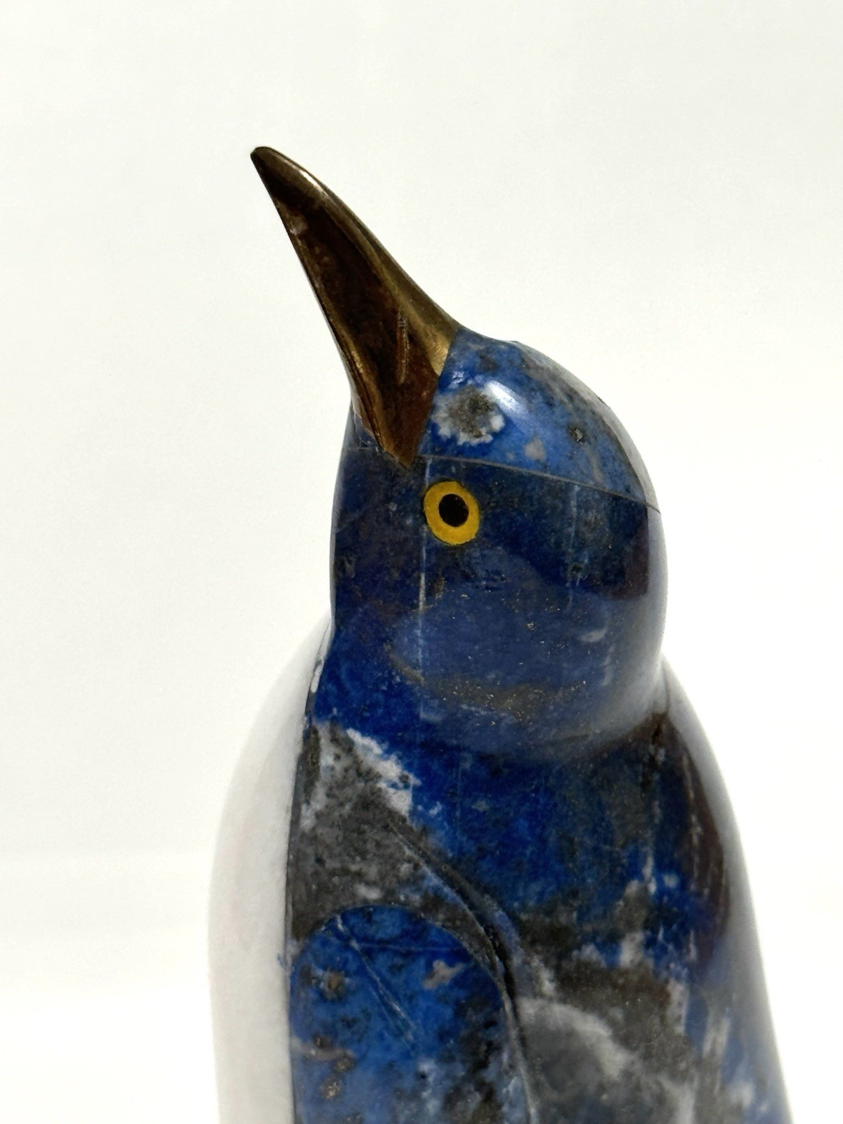 Blue Lapis Lazuli Stone Carved Penguin Figurine