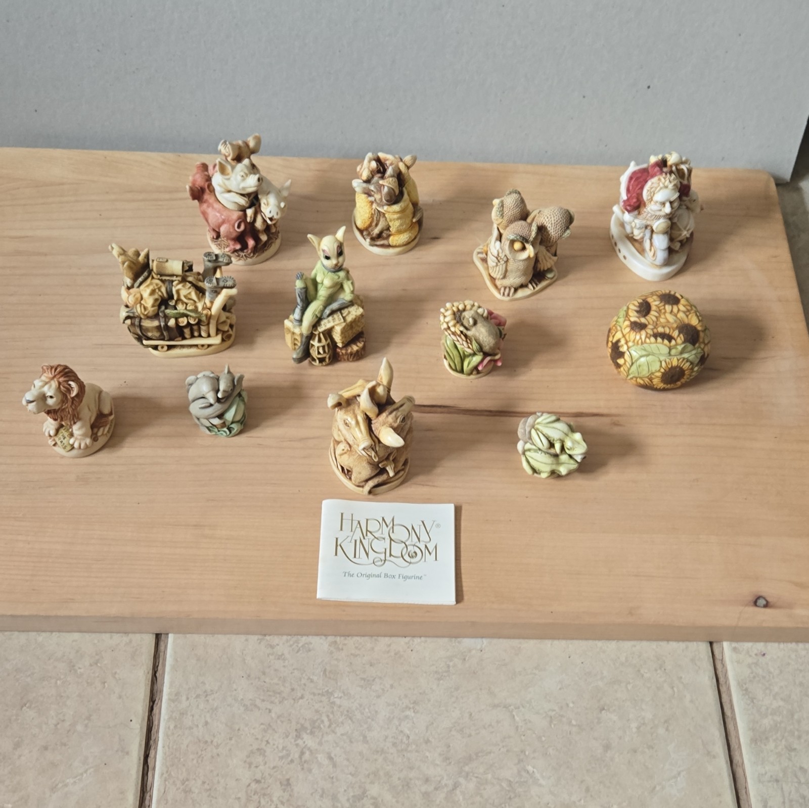 Harmony Kingdom Treasure Jests Lot 10 Animal Resin Hand Painted Mini Figurines