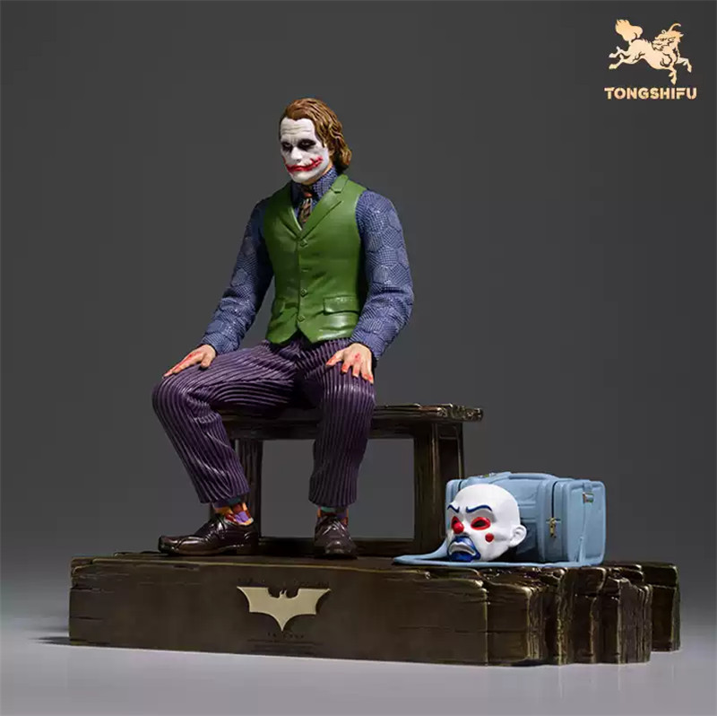 TONGSHIFU All Brass Handmade Joker Heath Ledger Movie Character Statue New Stock