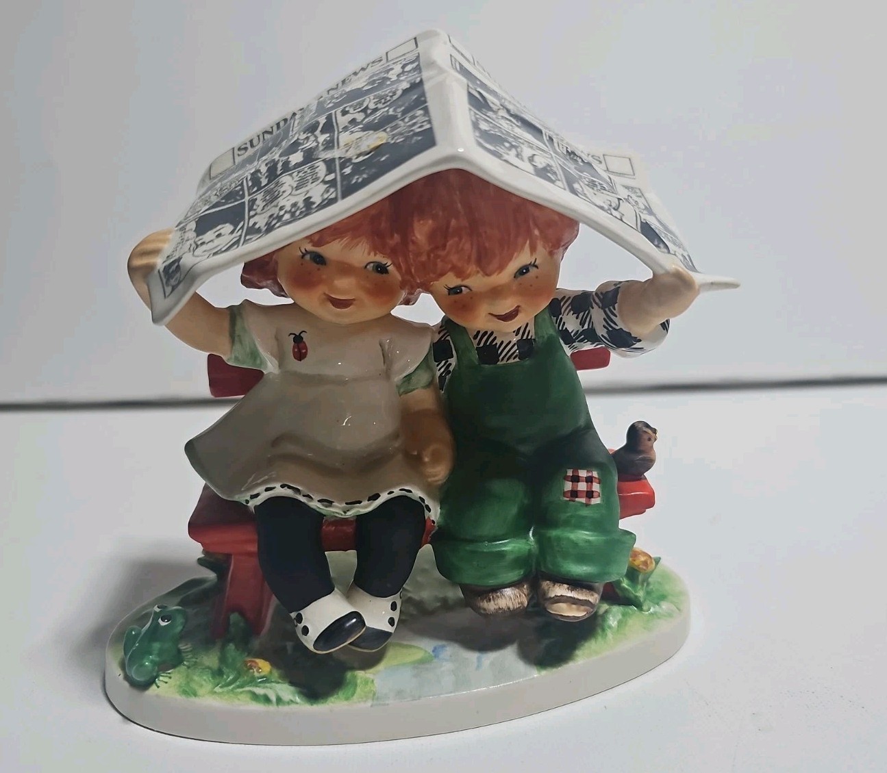 VINTAGE 1967 Goebel Red Heads “Let It Rain” Sunday News Perfect