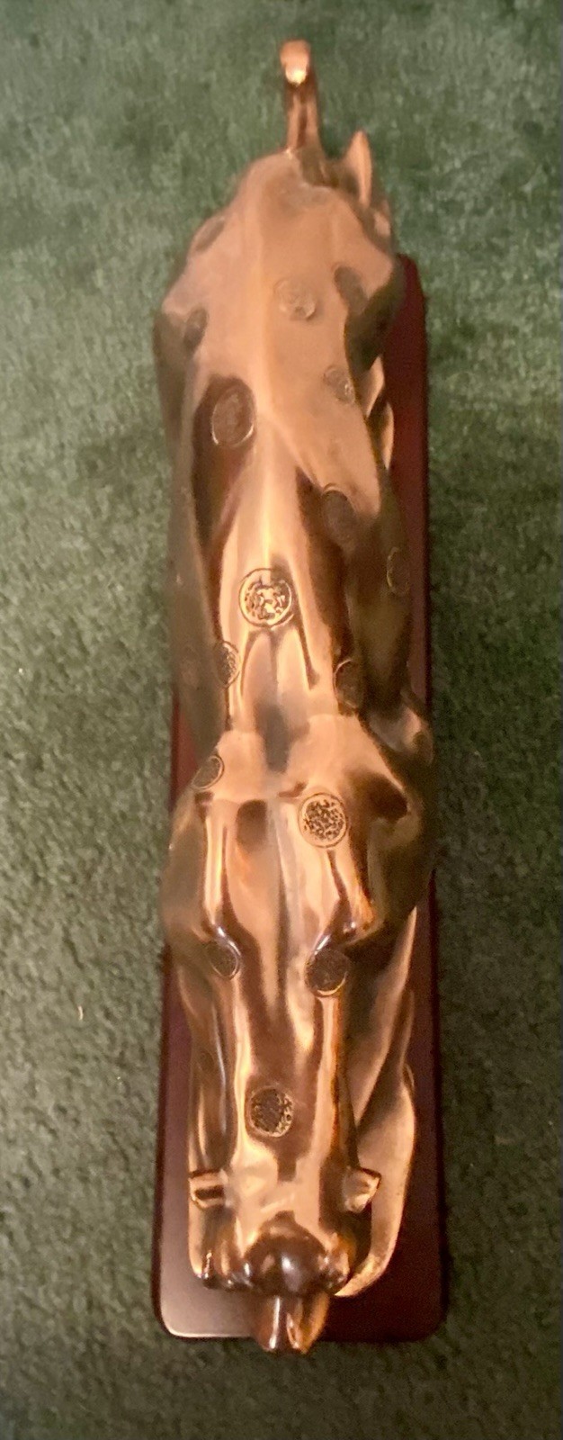 MCM Stunning Wild Leopard Design Statue Brass Cheetah Sculpture Alarming Panther