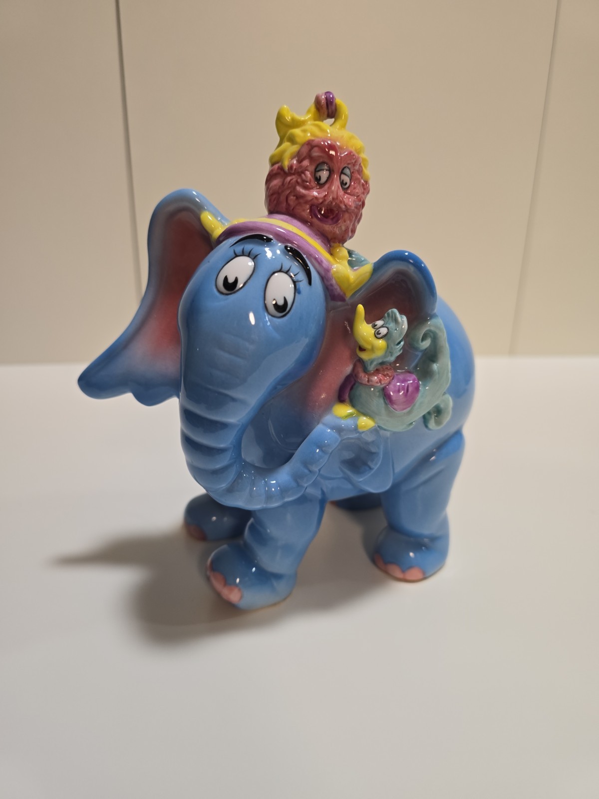 Vintage Hallmark Horton Hears a Who Porcelain Piggy Bank Dr. Seuss