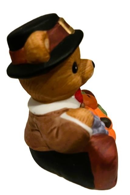 Vintage Homco Holiday Bears Thanksgiving Halloween #1413 & #5311 Figurines 2″