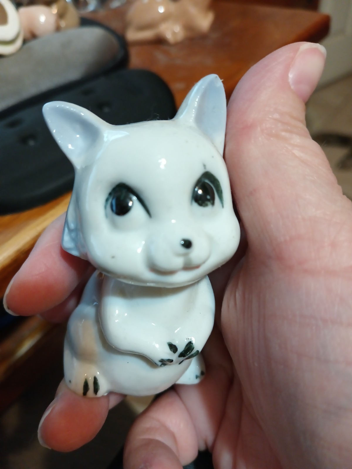 Vintage country figurines, rabbit deer pig and koala