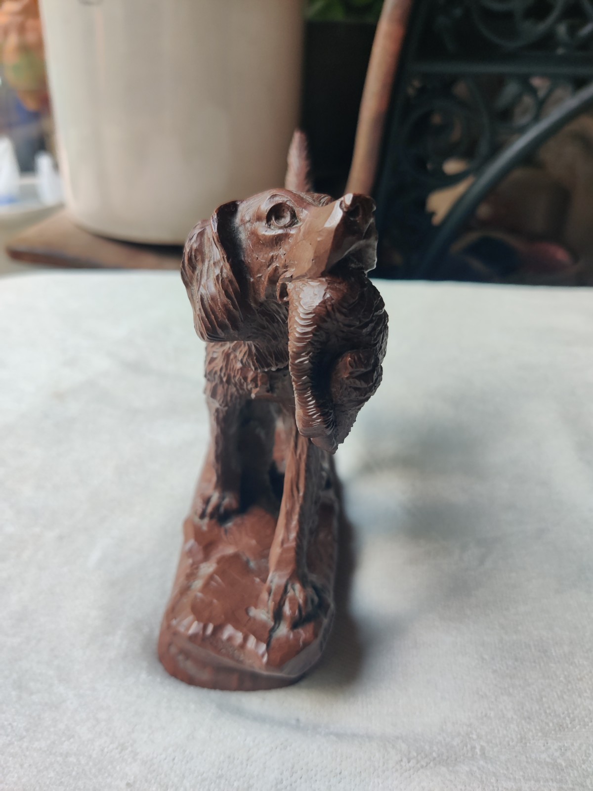 Bird Hunting Dog Retriever Figurine Brittany Spaniel Setter Red Mill 1992 USA