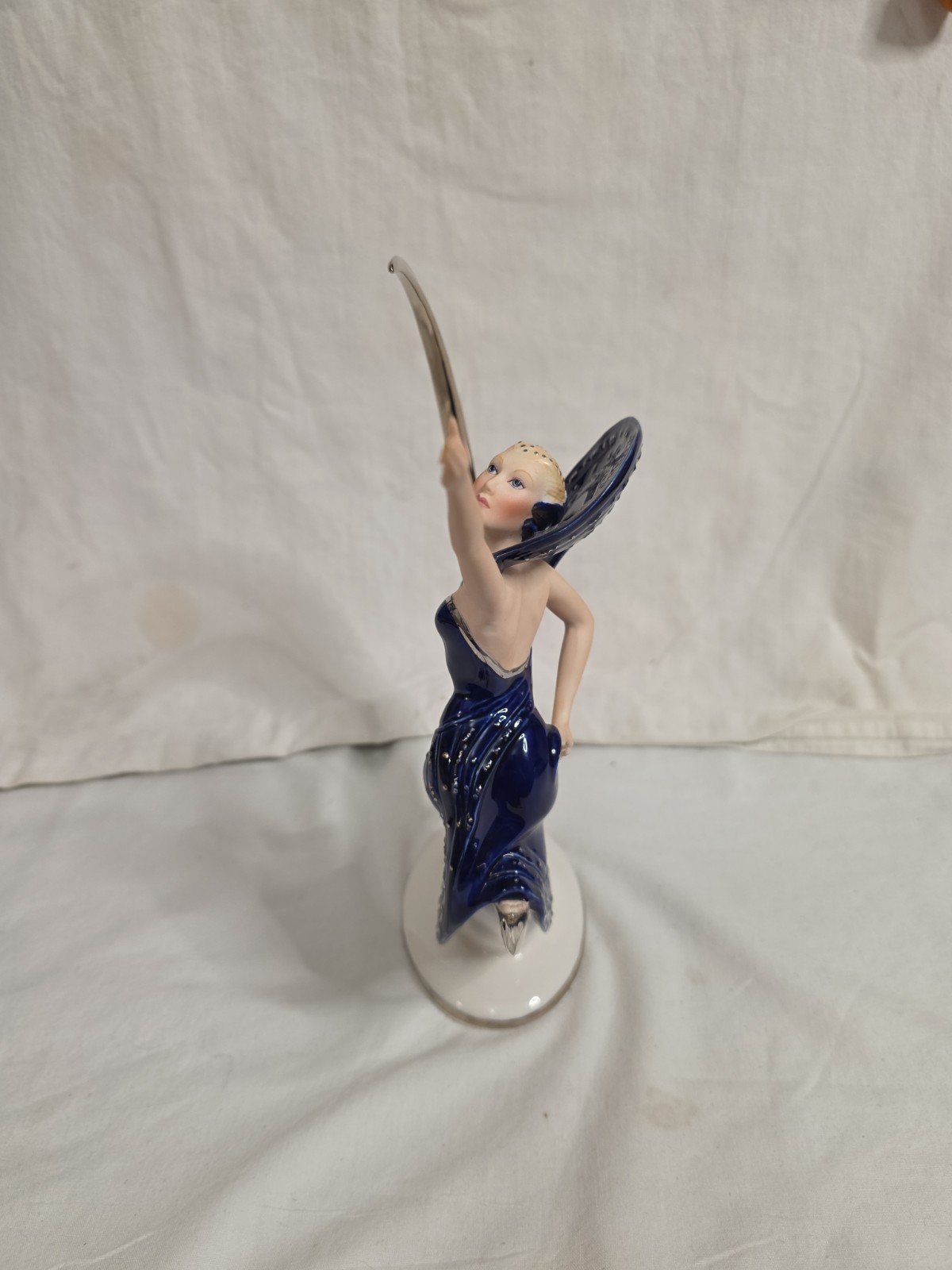 “Moonlight In Platinum Franklin Mint 10″” Statue Figurine – Victoria Oldham 1987