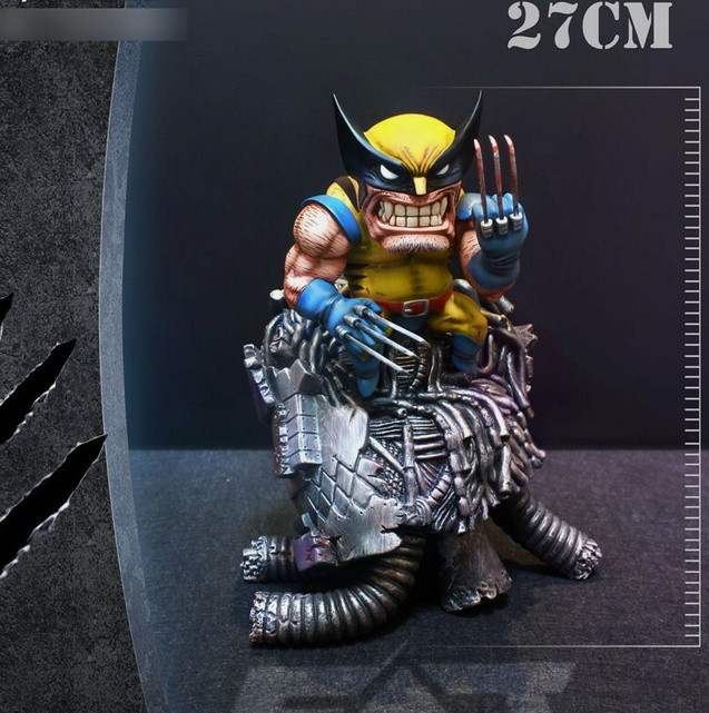 FAT Studio Fat Wolverine Statue 27cmH Painted Model In Stock Resin Figure Hero