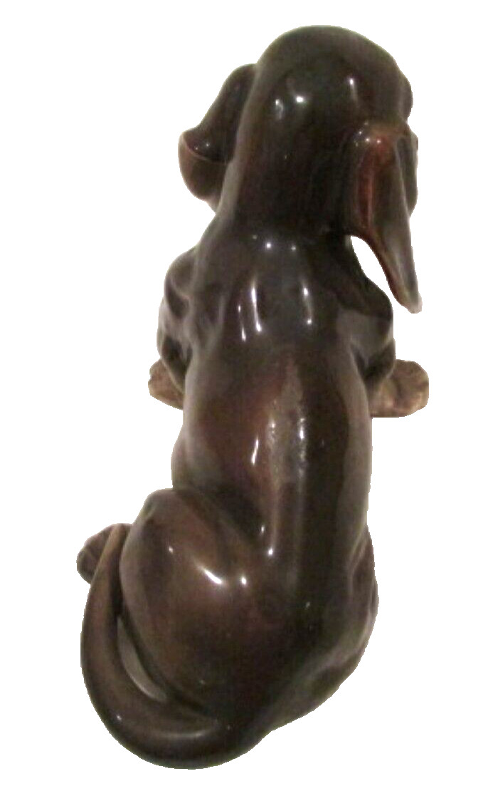 Vintage Keramos GERMAN DACHSHUND DOG Wien Austria Vienna Figurine 10″ x 7″