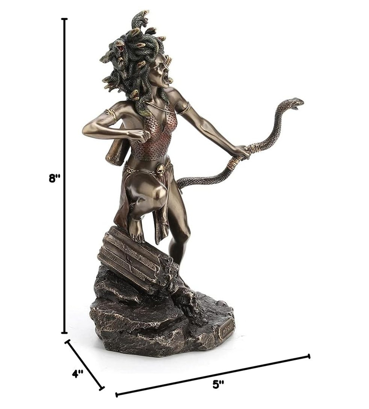 Veronese Design 8 1/2 Inch Tall Bipedal Huntress Medusa Archary Stance Bow an…