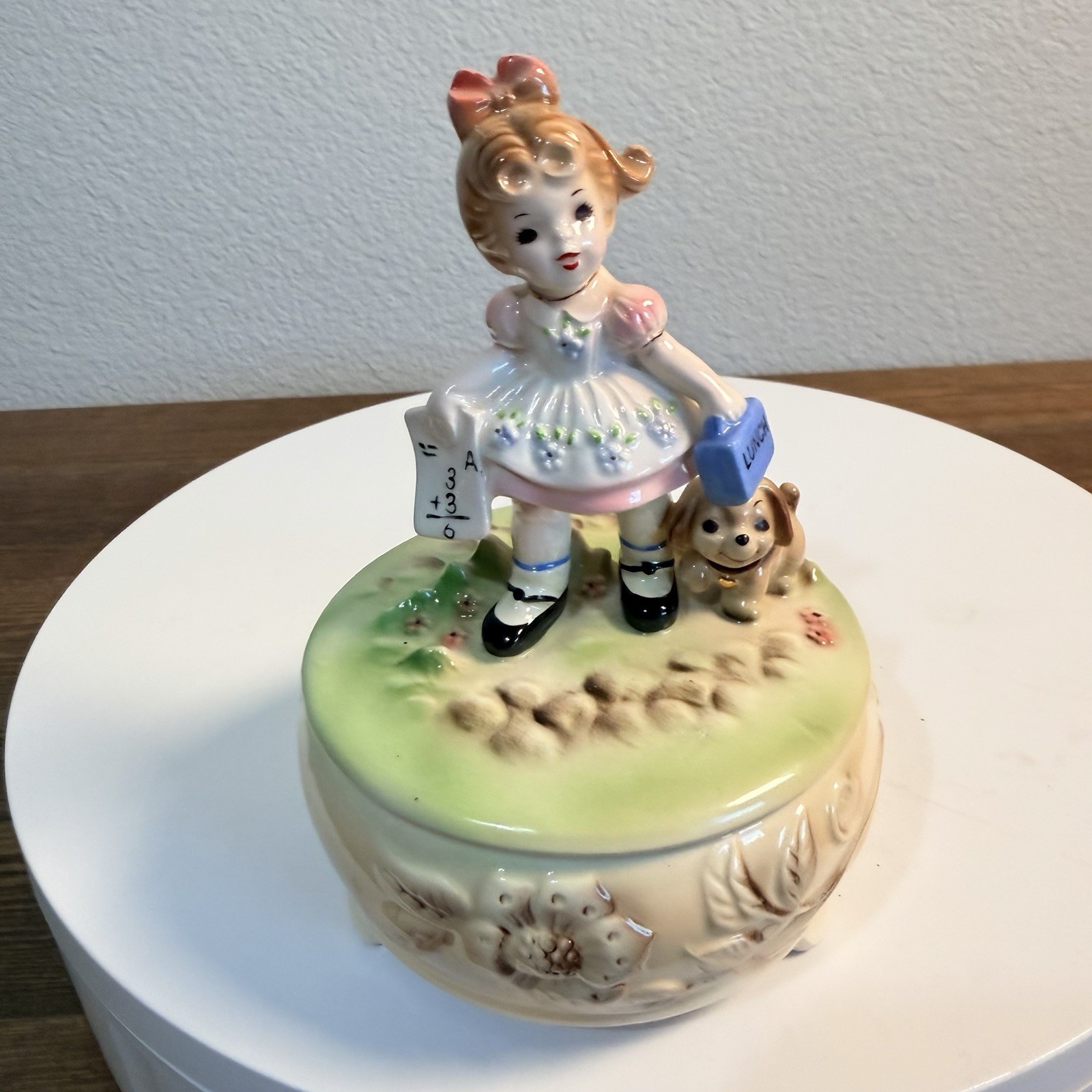 Vintage Josef Originals “SCHOOL DAYS” “Children’s Music Box” Series Rare