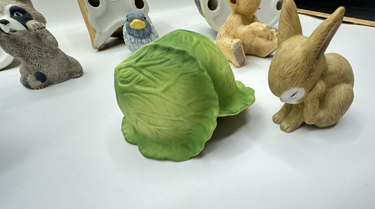 1984 Woodland Surprises Lot Of 5 RACCOON BLUEBIRD RABBIT BEAR SQUIRREL Porcelain