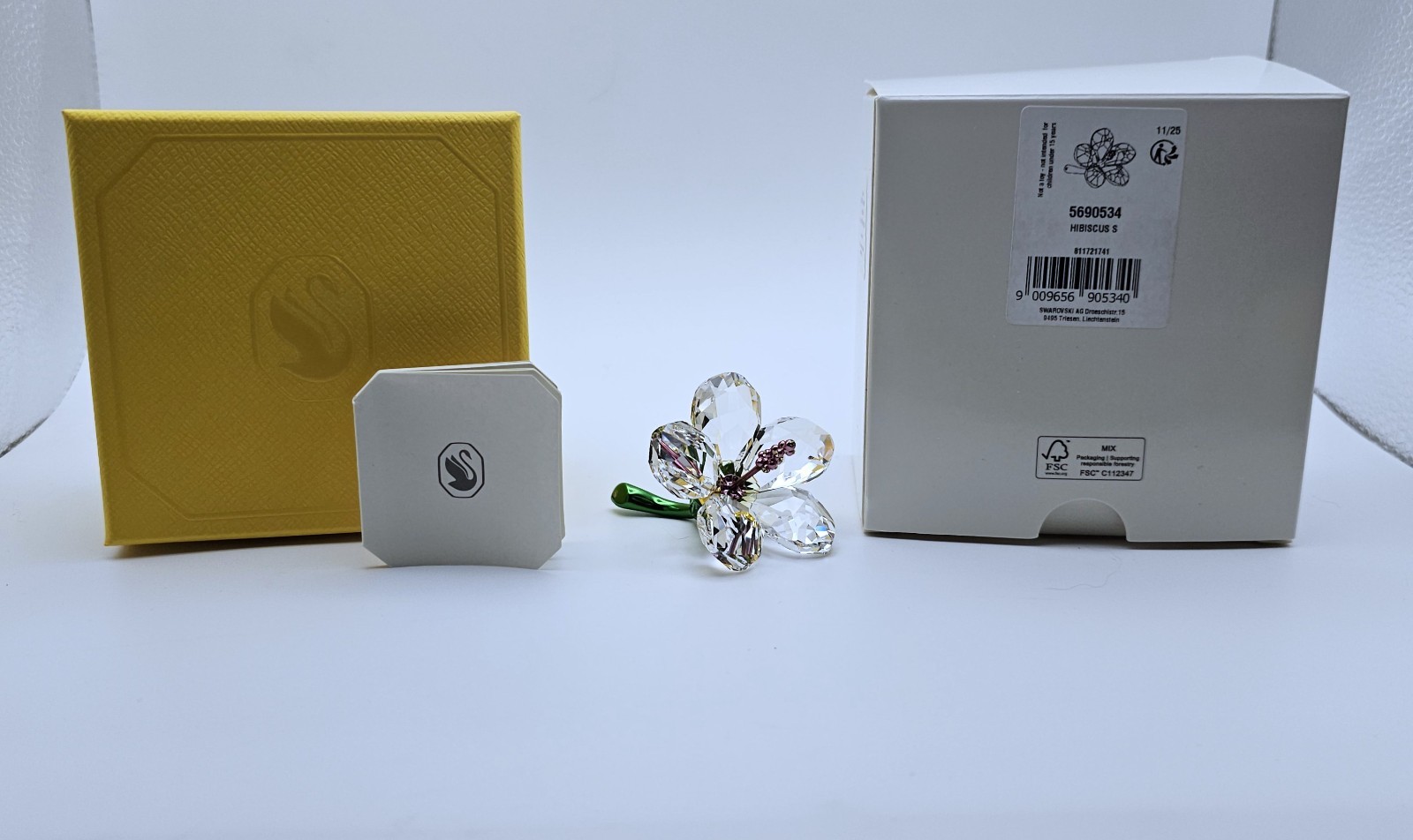 🌺 Swarovski Crystal 2025 “Florere Collection”, Hibiscus Flower Figurine NIB