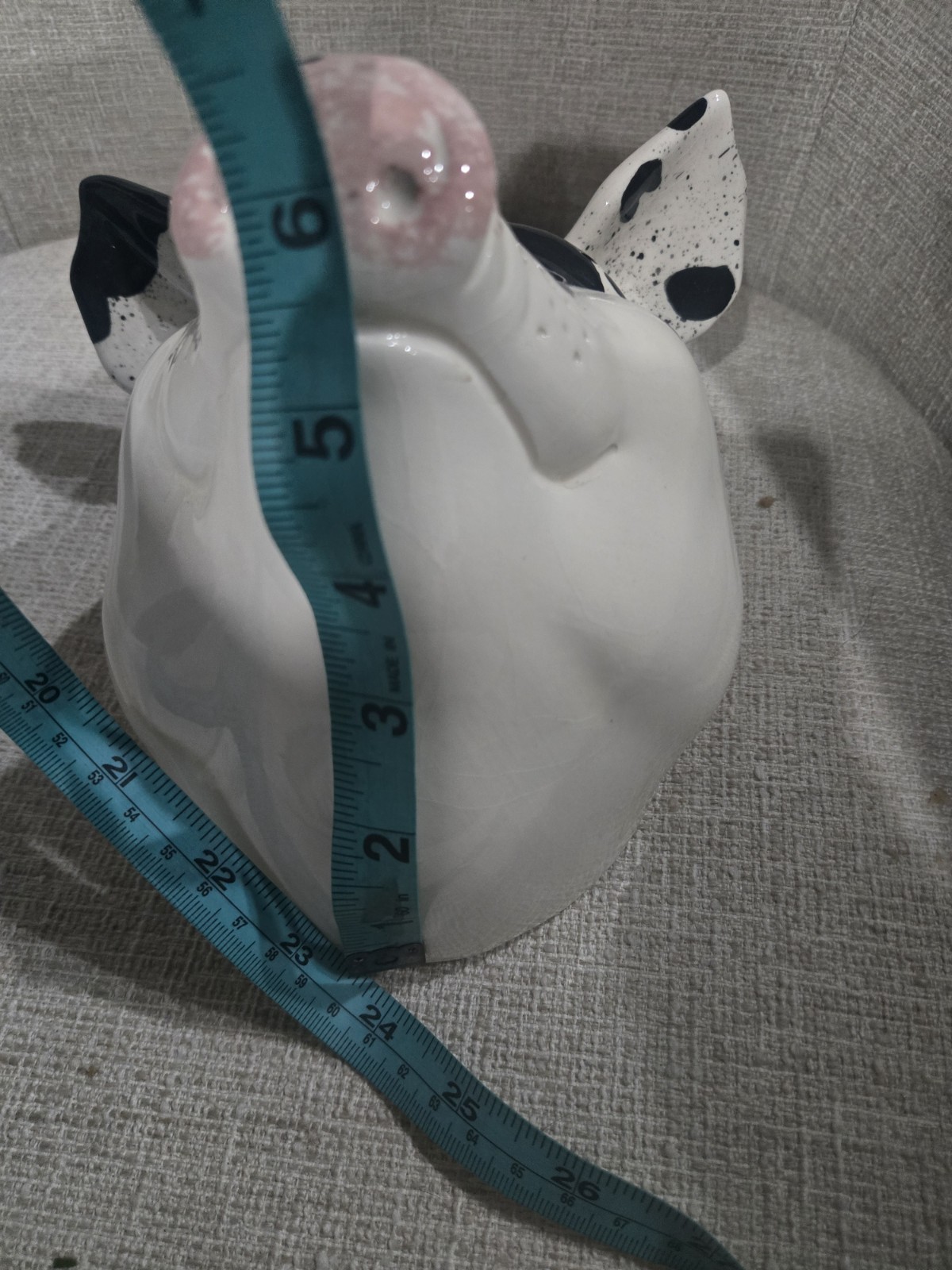 Vintage Sonya Magill Pottery Pig Head Wall Art Sculpture Signed 1989