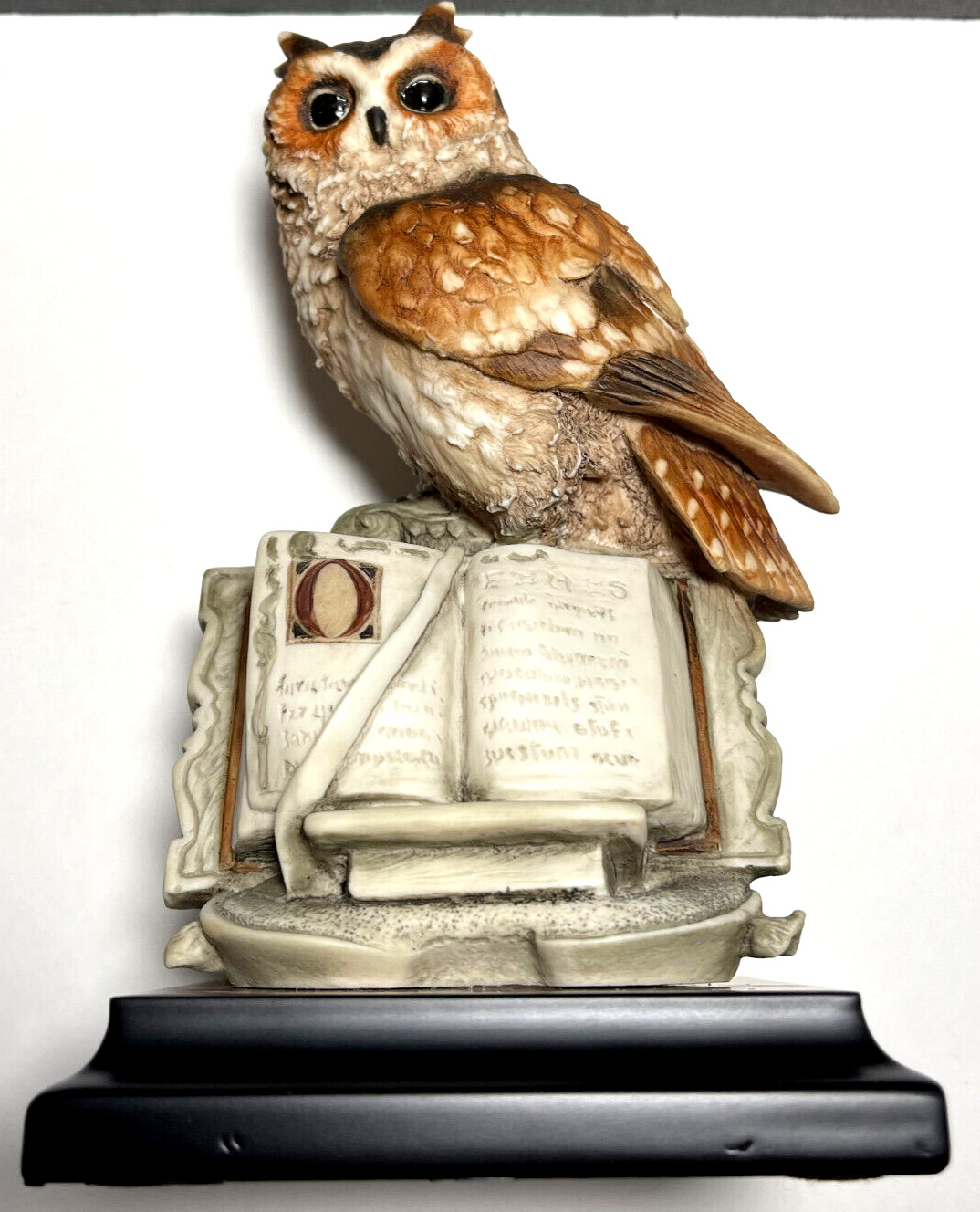 Giuseppe Armani Porcelain Wise Owl 0207S Sculpture Florence Figurine Italy