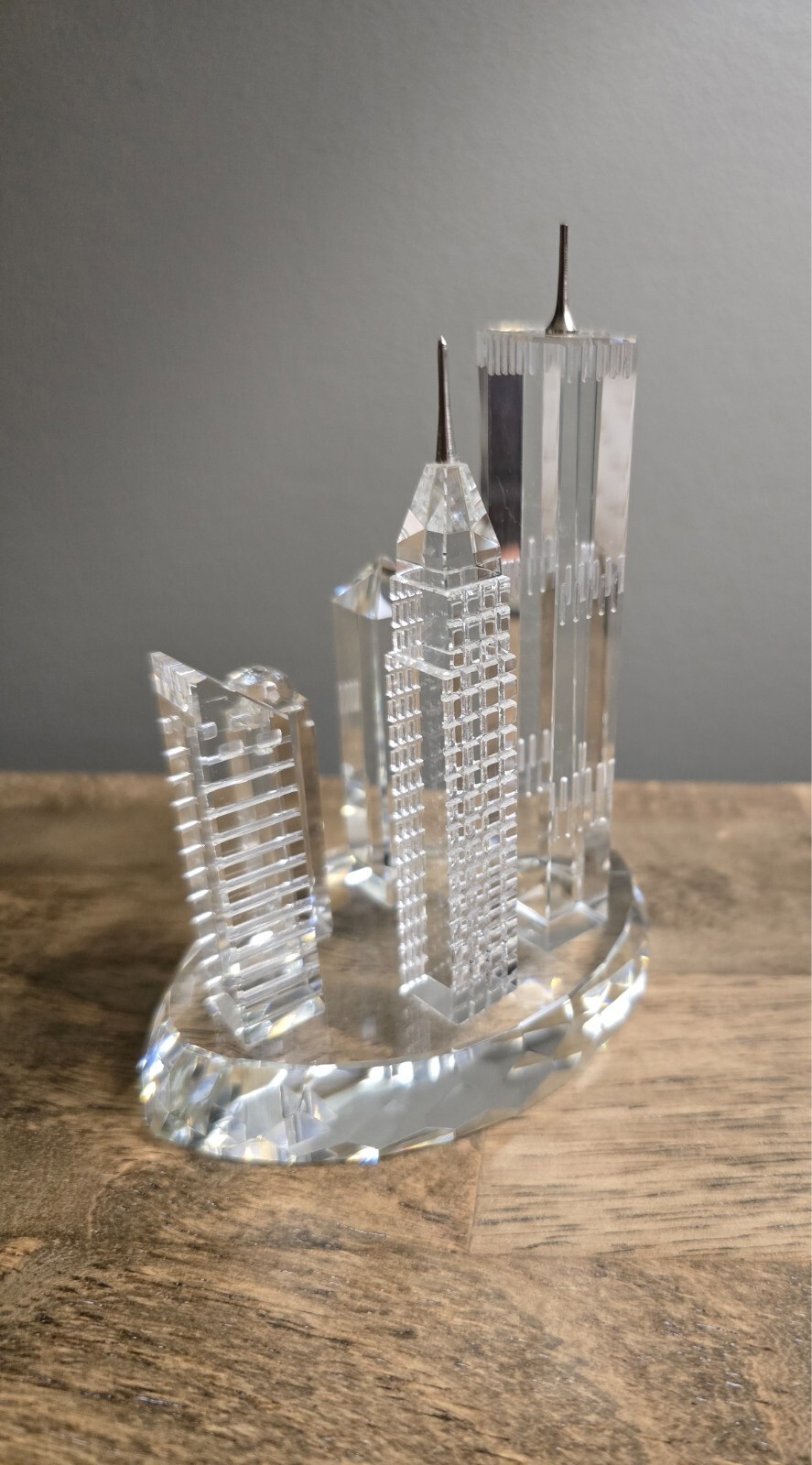 Crystalle for Roman Crystal New York Skyline Figurine Twin Towers