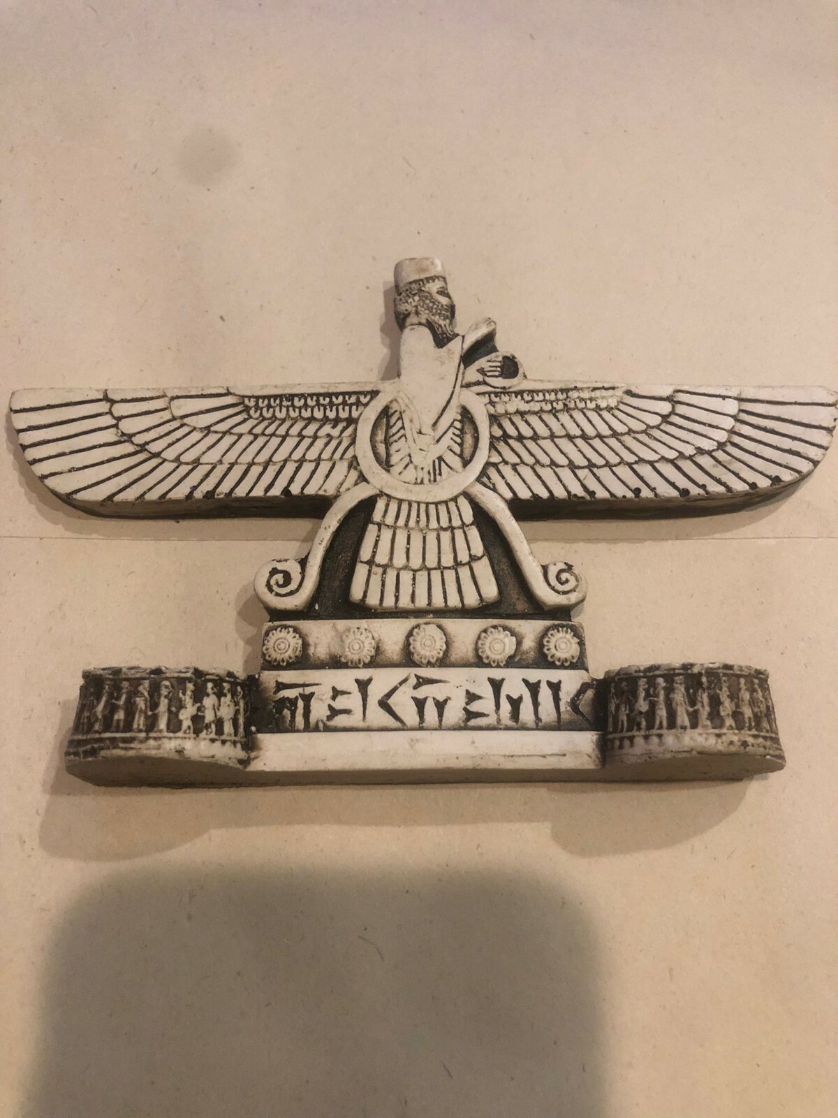 Farvahar foruhar zartosht statue hand made ahura mazda nice gift ancient mascot