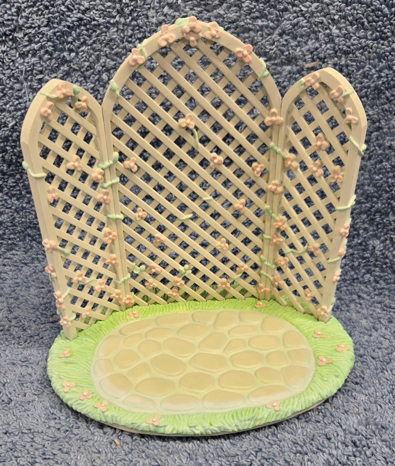 Vintage Precious Moments Wedding Bridal Party Artplas Trellis Cake Topper