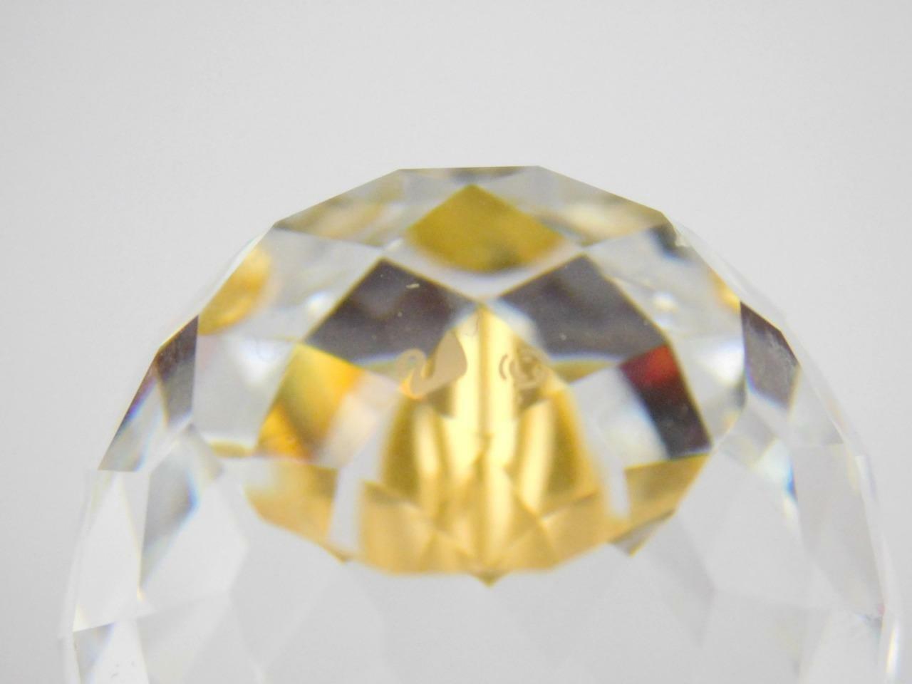 Swarovski Crystal Sparkling Fruit Small Pineapple Golden Leaves A+ CONDITION