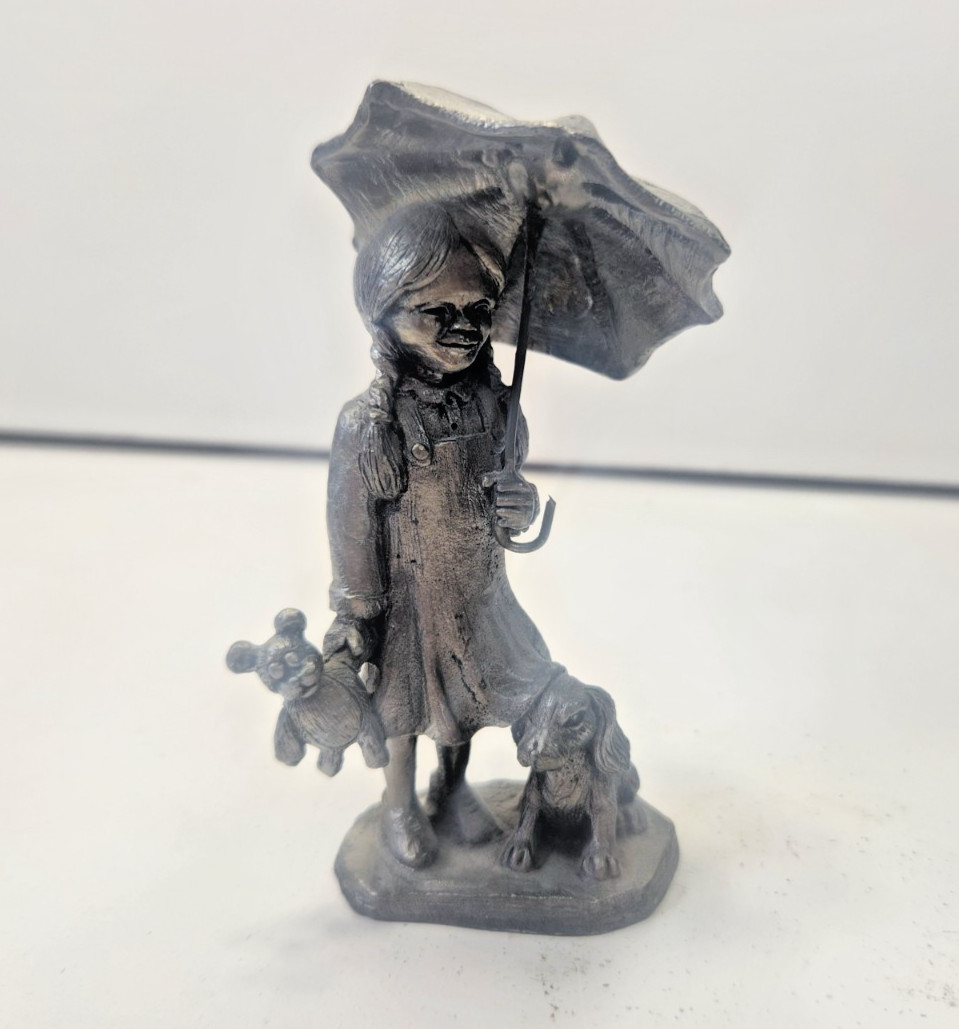 VTG MICHAEL RICKER PEWTER ” MYRA” 3369-3600 W PAPER WORK 1983