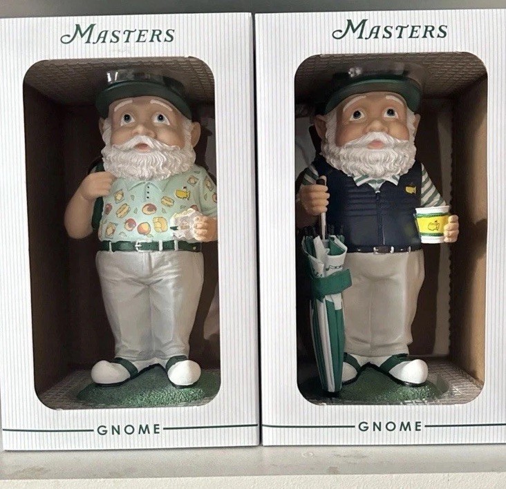 2025 & 206Masters Golf Gnome Figurine Painted, plus Mini Gnome Collectible