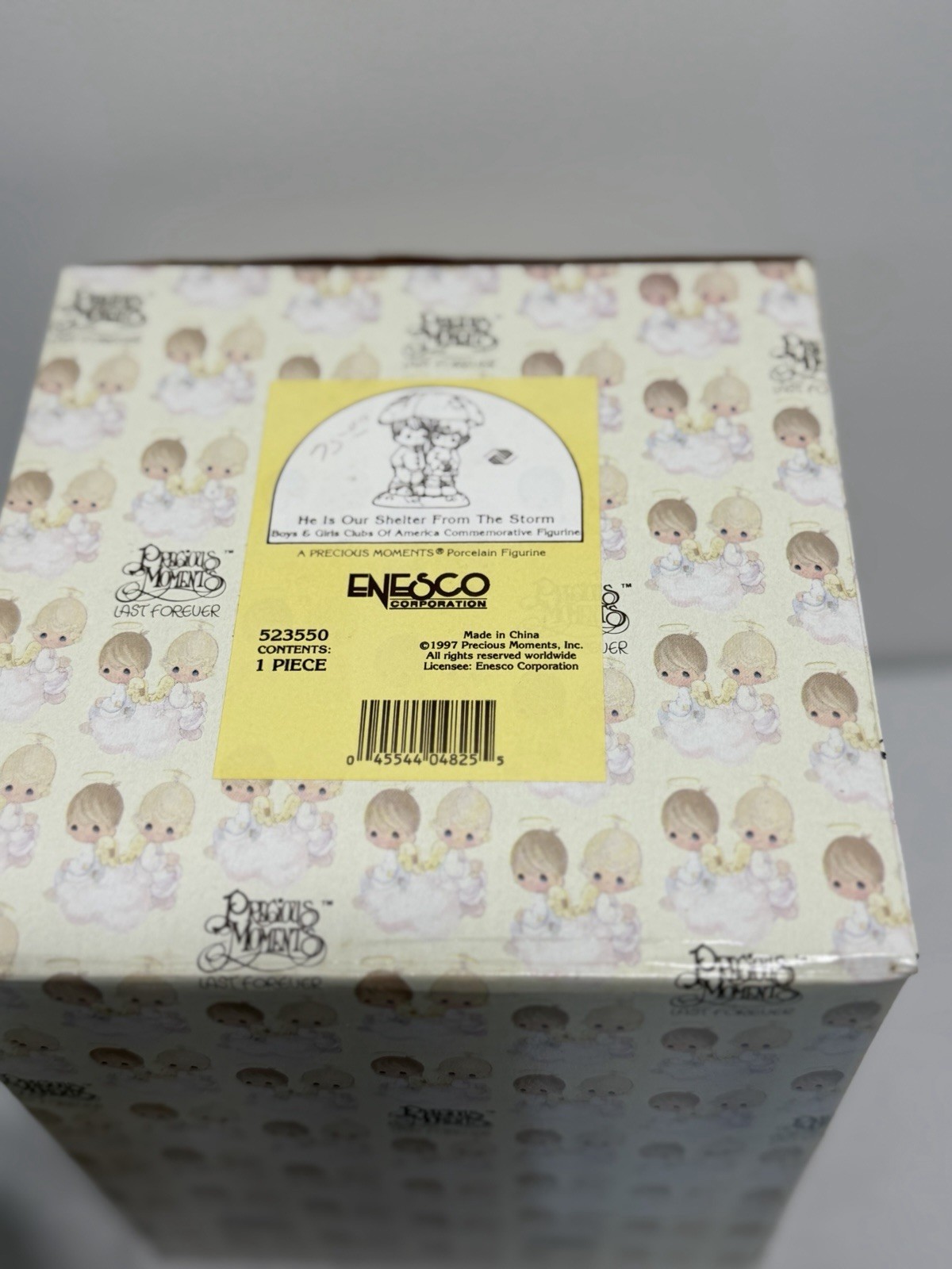 Enesco Precious Moments 523550 “He Is Our Shelter From The Storm”