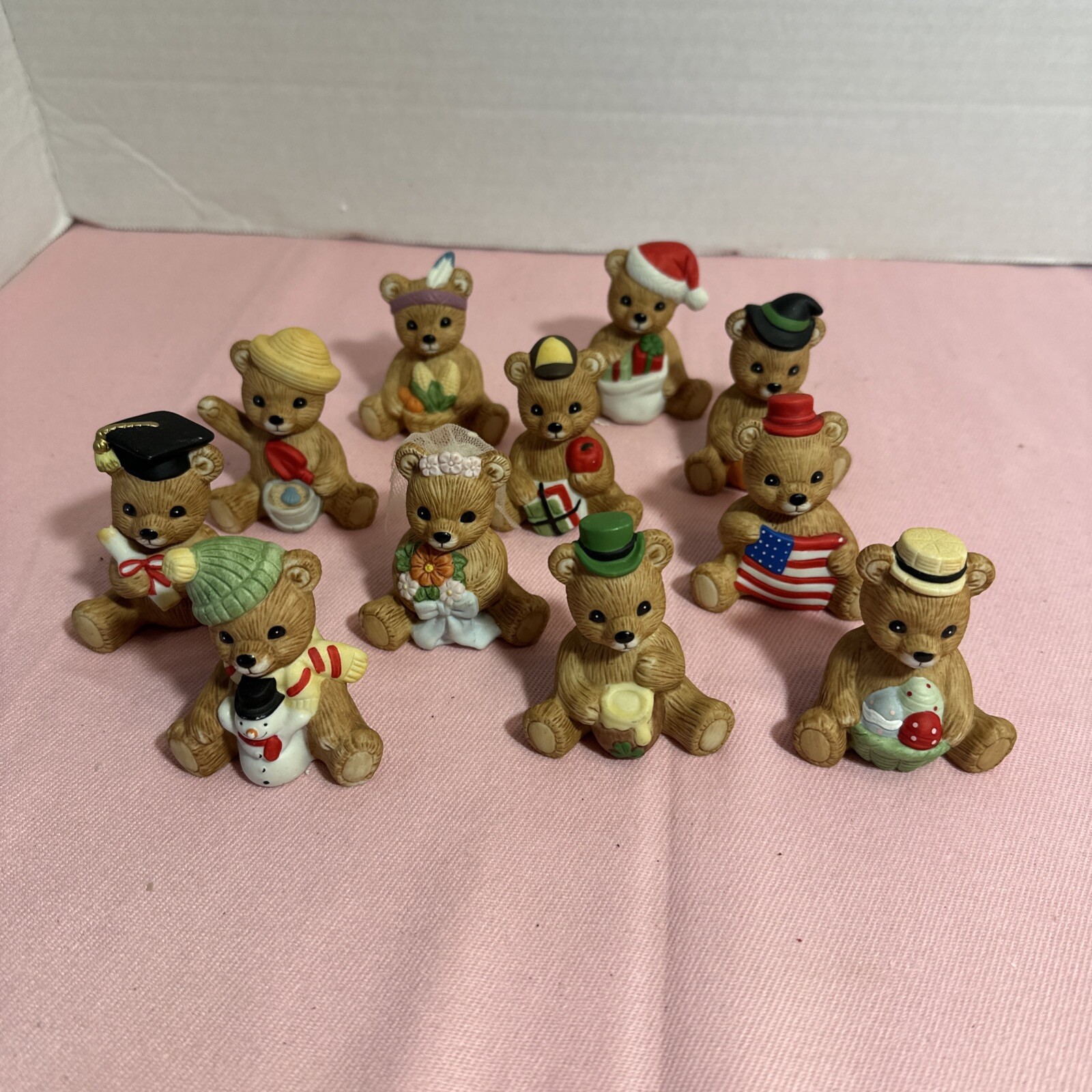 Vintage HOMCO Bears 1413 Seasonal Holiday Porcelain Bear Figures **Your Choice**