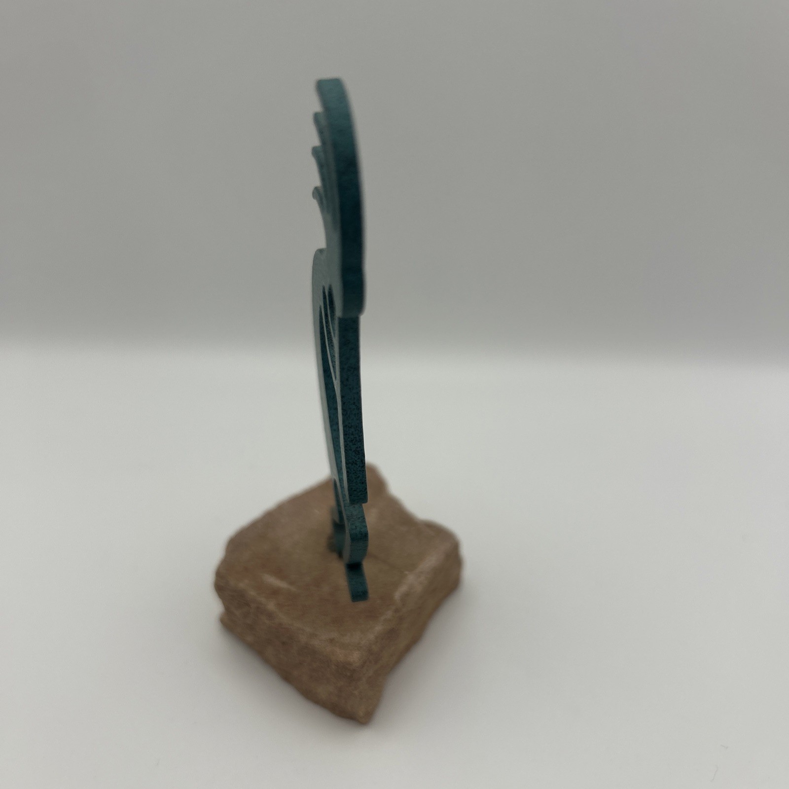 Kokopelli Southwestern Native Sculpture On SandStone Native American Art 4”