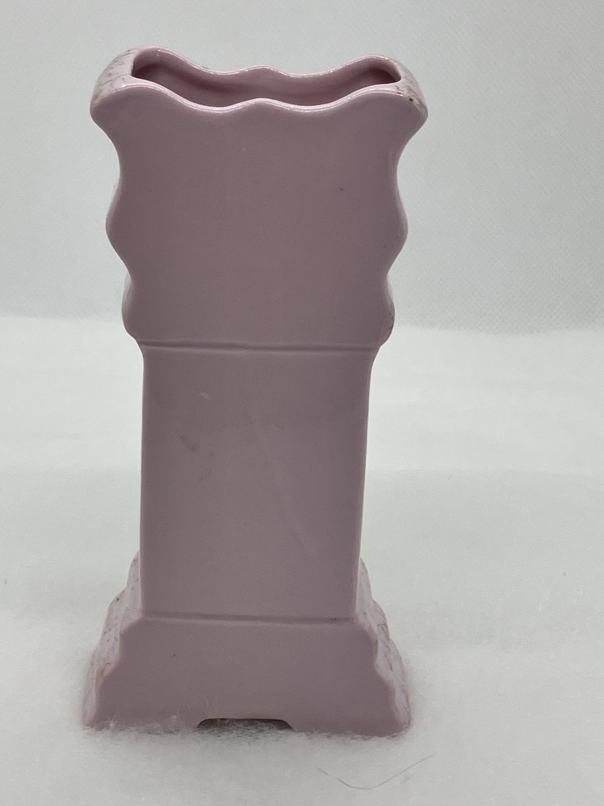 Vintage Ucago Japan Pink Porcelain Clock Figurine One Small Petal Chip See Pics