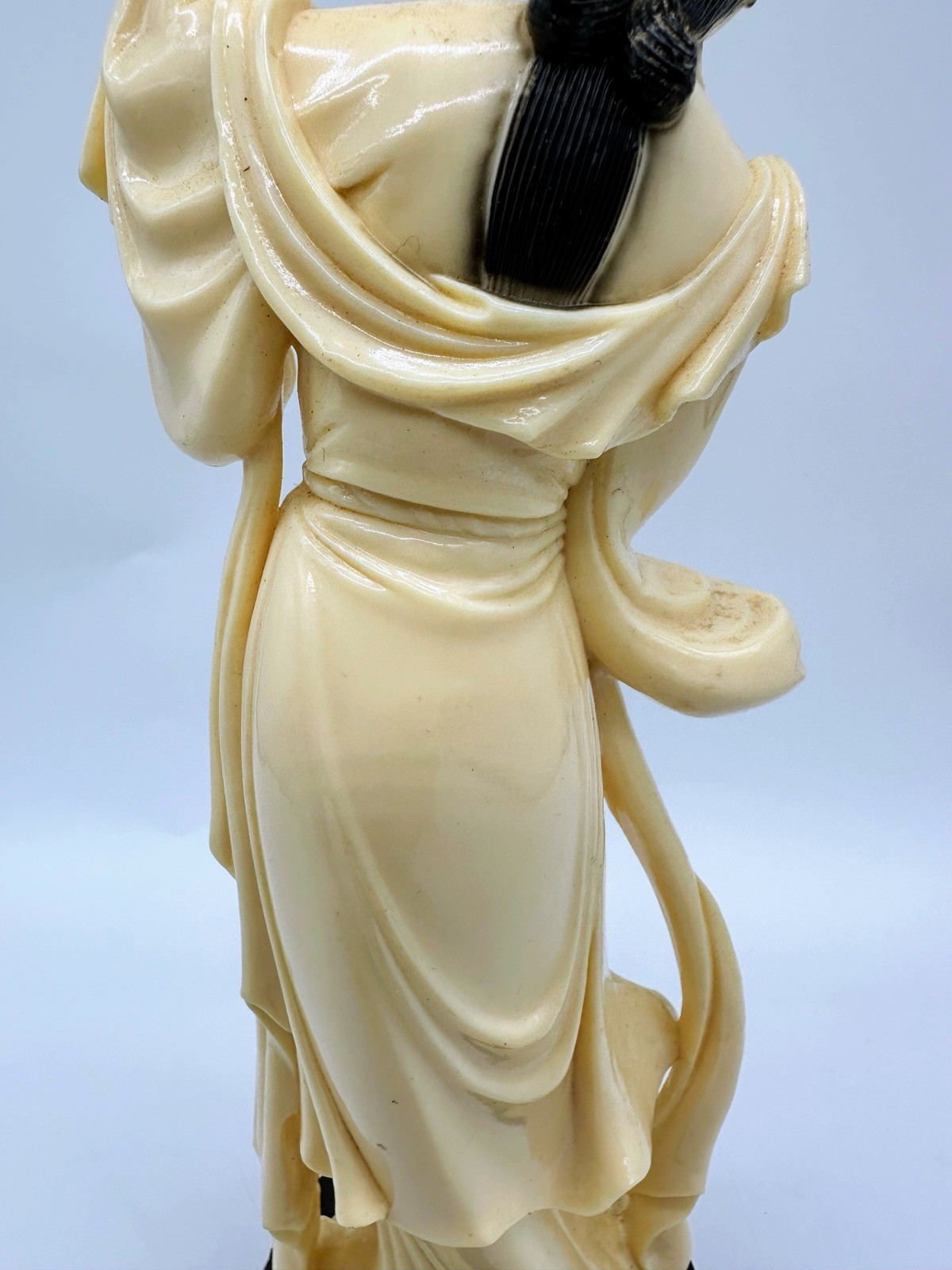 Vintage Vita Hong Kong Geisha Girl Asian Woman Celluloid Figurine Statue Painted