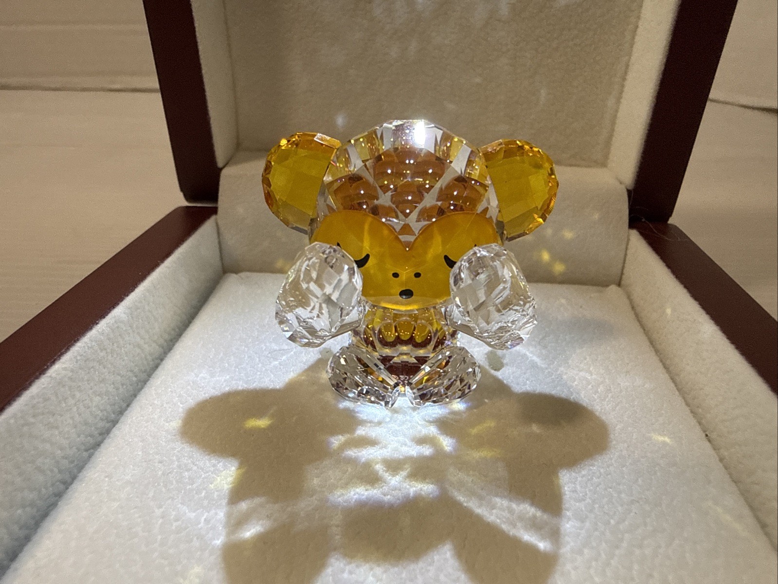 Swarovski Figurines Three Wise Monkeys Lovlots Asian Icons (lighted Box Not Inc)