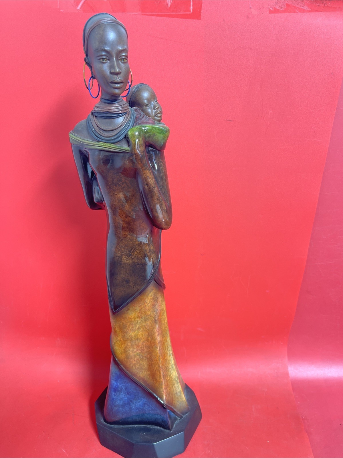 Village Life Africa Stacy Bayne “Bisa – Greatly Loved” 104/4500 Patina Figurine