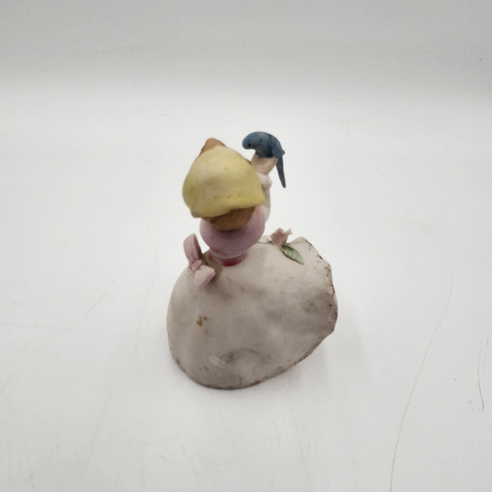 Vintage Brinn’s Lady with bird Made in Japan Porcelain ceramic Figurine Spring