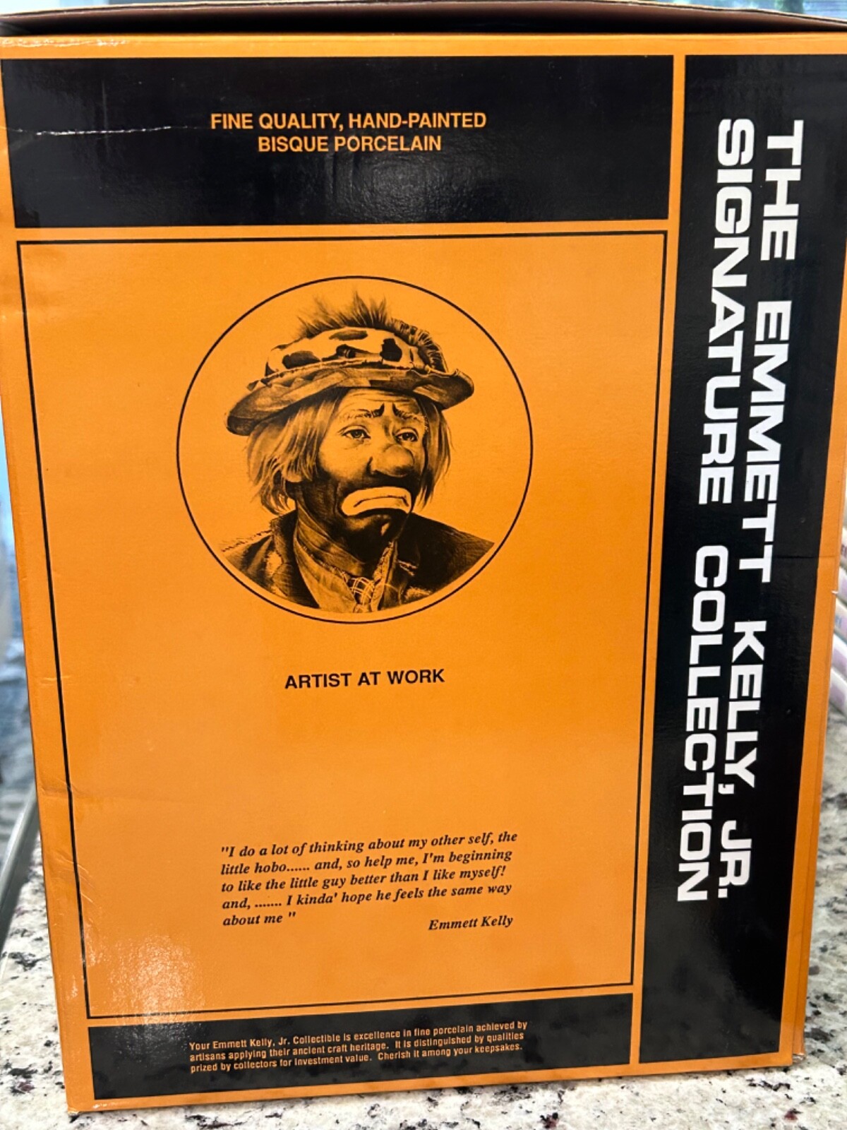 Emmett Kelly Jr. Signature Collection #9874 “Artist at Work” Original Packaging