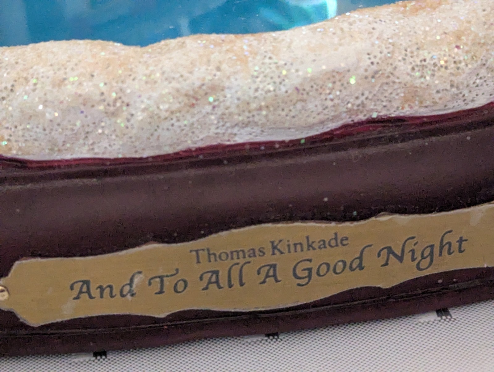 Bradford Exchange-Skating Pond Christmas Village-Lights/Music- Thomas Kinkade