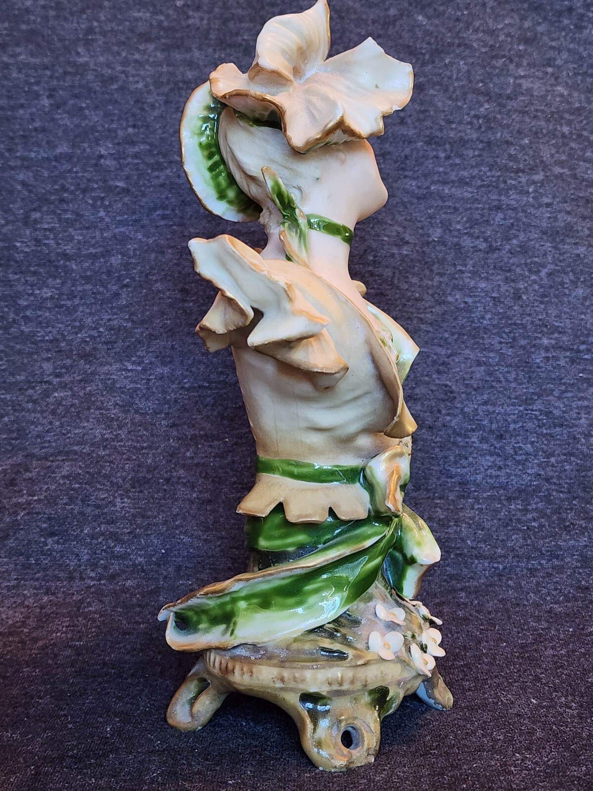 Antique 1900s Statue Porcelain Bust Girl Signed Austria Ernst Wahliss Figurine