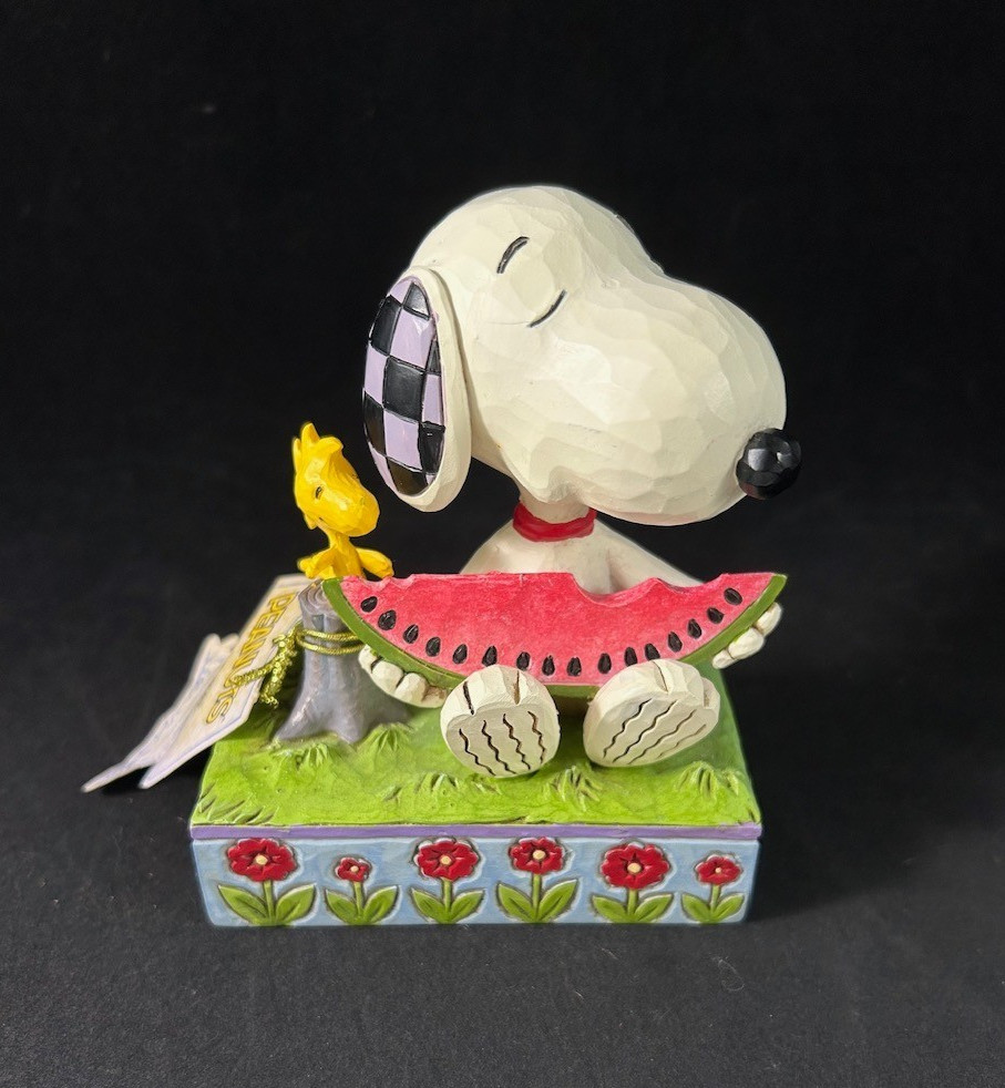 Jim Shore Peanuts Snoopy Woodstock Watermelon “a Summer Snack” 6010113 – NO Box