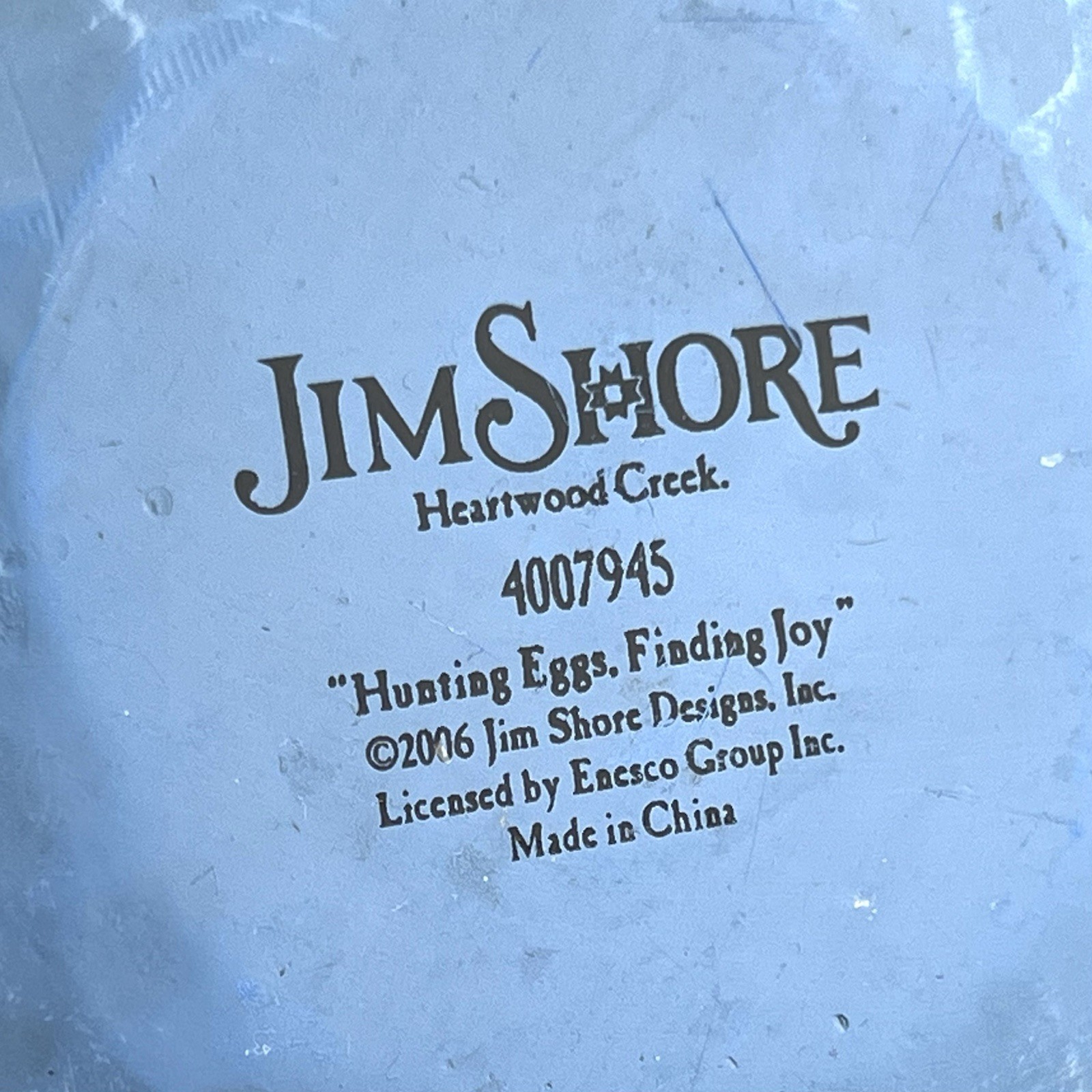2006 Jim Shore “Hunting Eggs, Finding Joy” Easter Basket Figurine No. 4007945