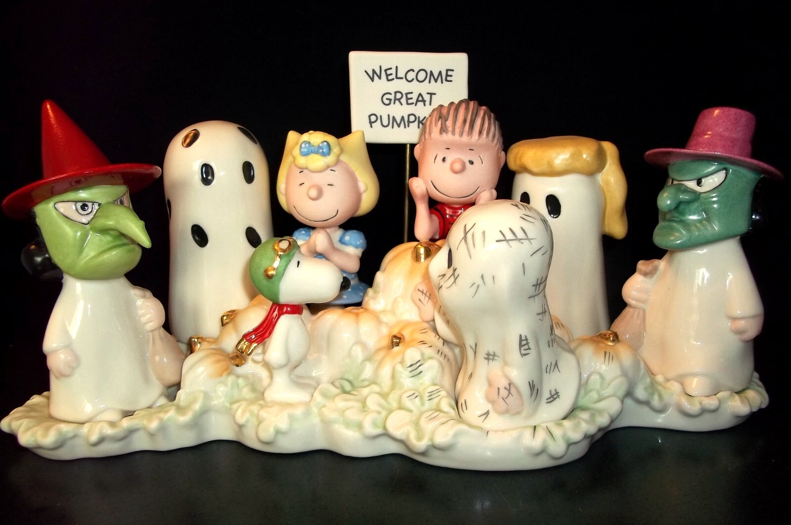 Lenox Peanuts Welcome Great Pumpkin Halloween Snoopy New In Box