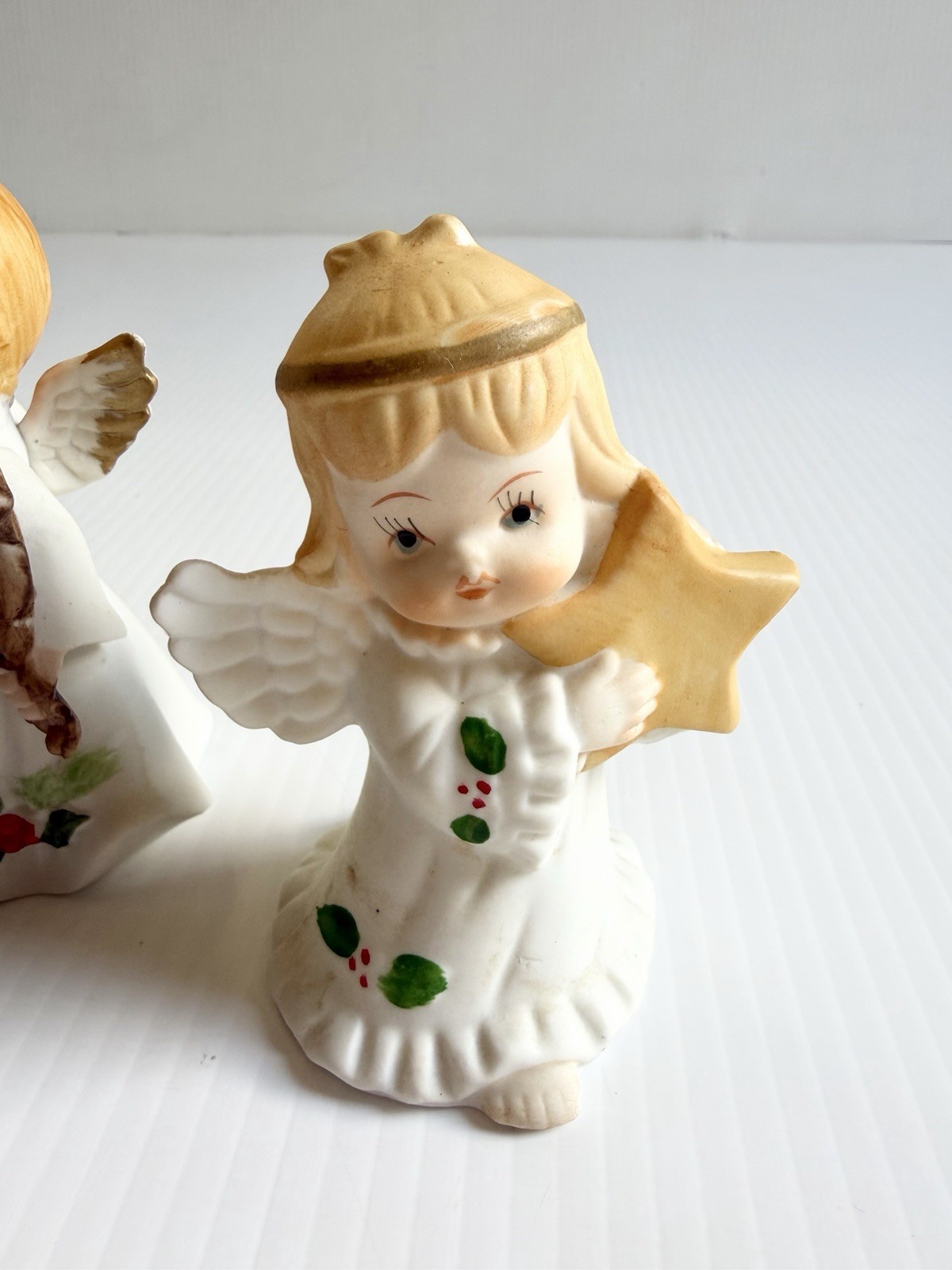 Lot Of 5 Vintage Homco Christmas Angels Porcelain Figurines, Musicians READ