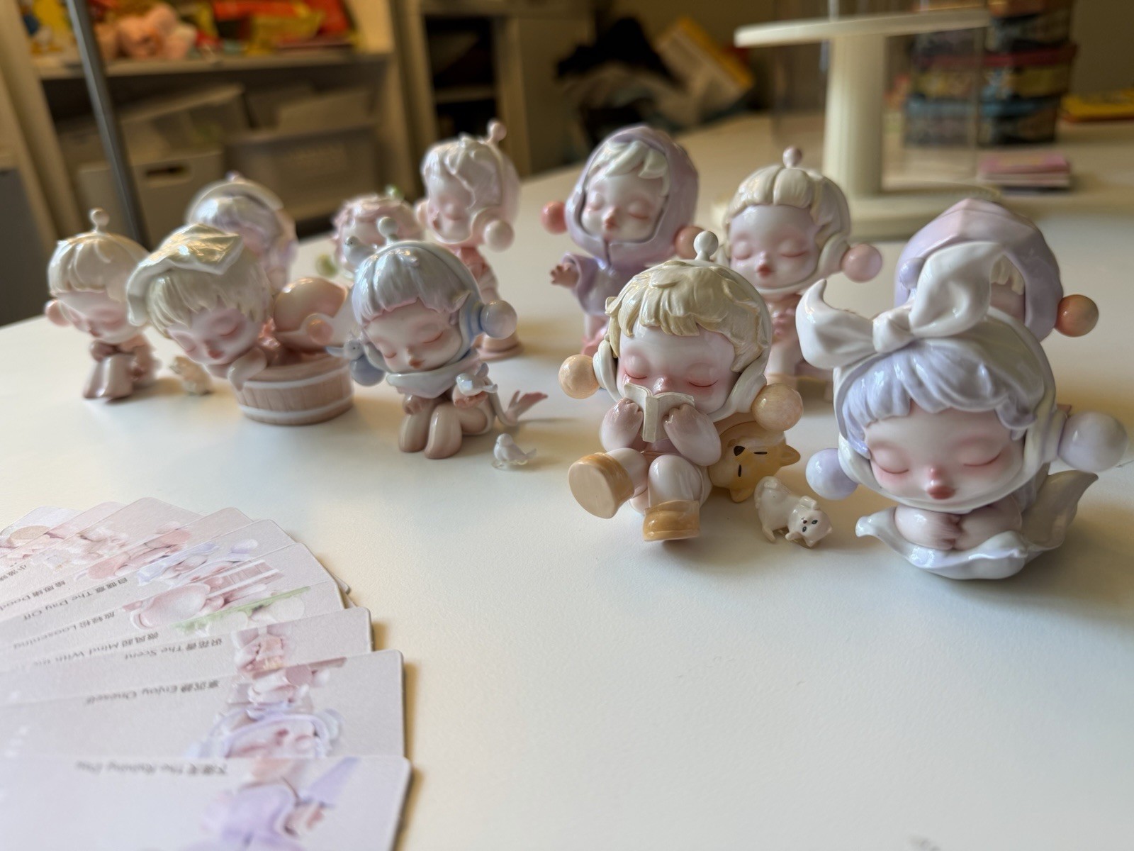 THE WARMTH Pastel Ceramic Baby Figurine Collection Set of 11 Multicolor