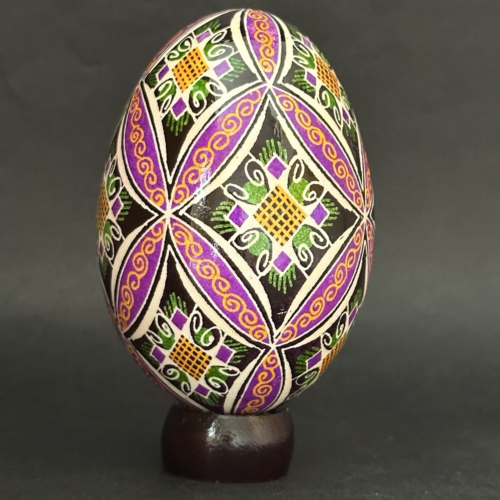 Real Ukrainian Pysanky. Goose Pysanka. Hand made Hutsul Easter Eggs Best Gift