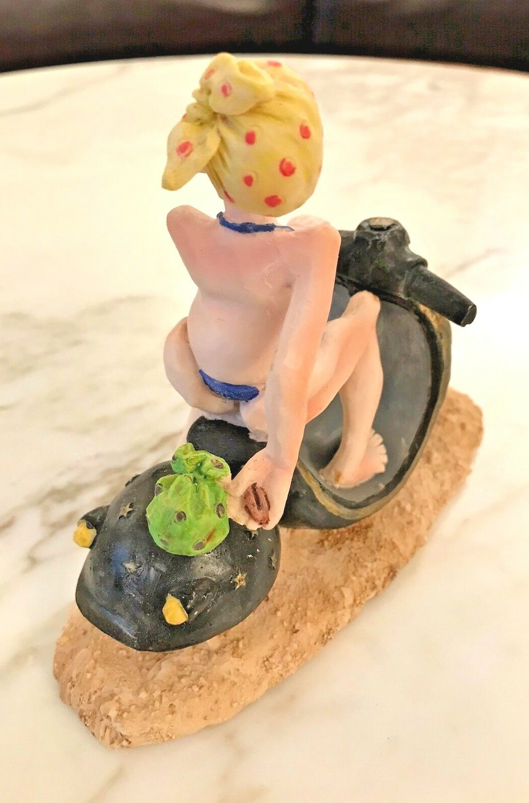 A Gift Corp Sexy Granny on a Black Moped