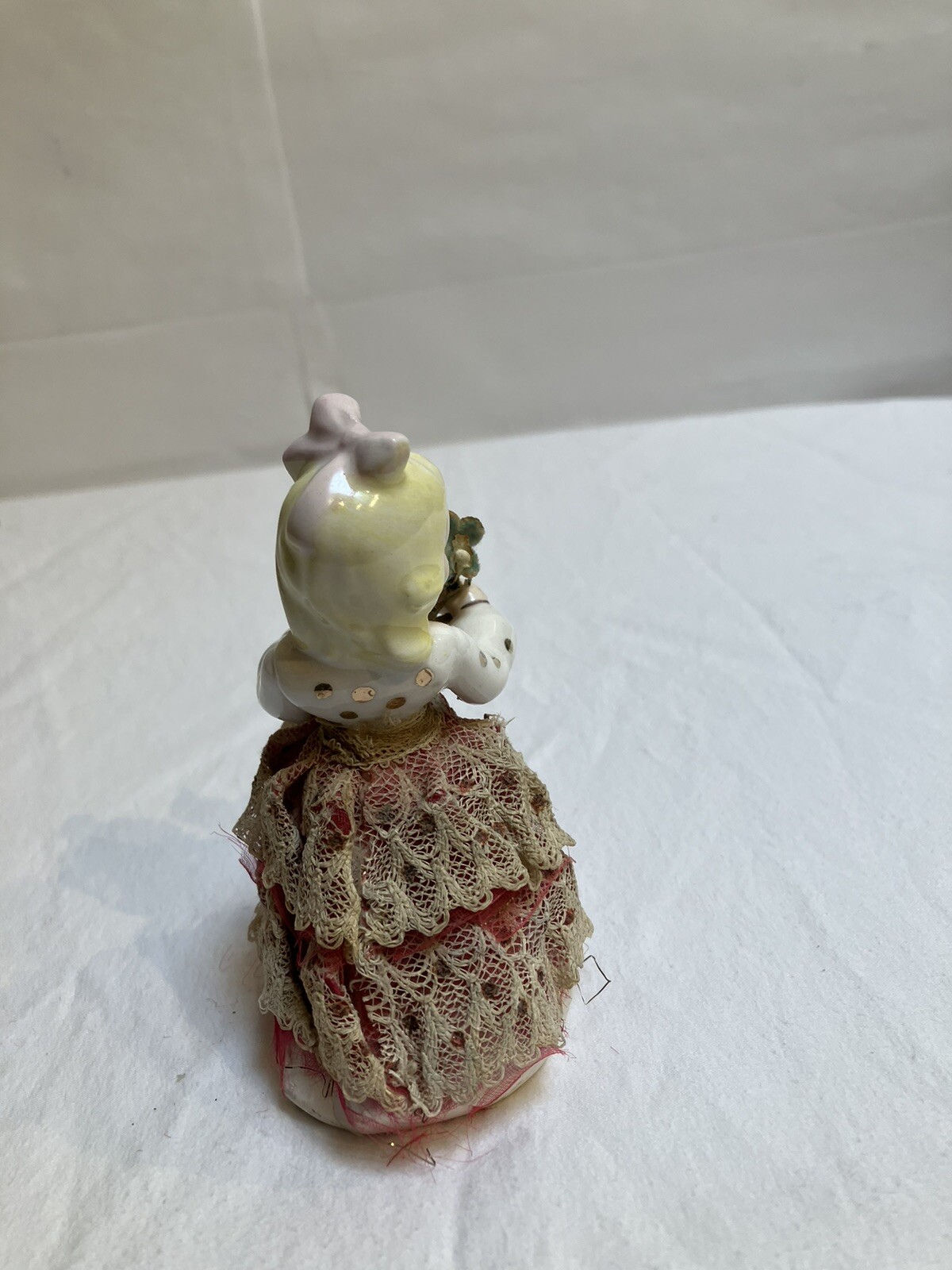 Vintage Andre Richards Sachet Girl Figurine Lace Dress Blonde Made in Japan 4”