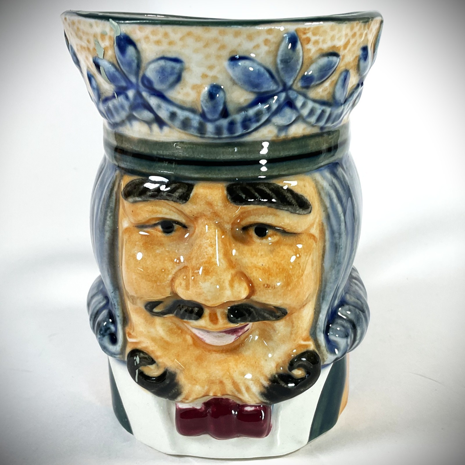 VTG Toby Mug “King of Clubs” Hand-Painted Occupied Japan 4.9″ Tall #2 READ