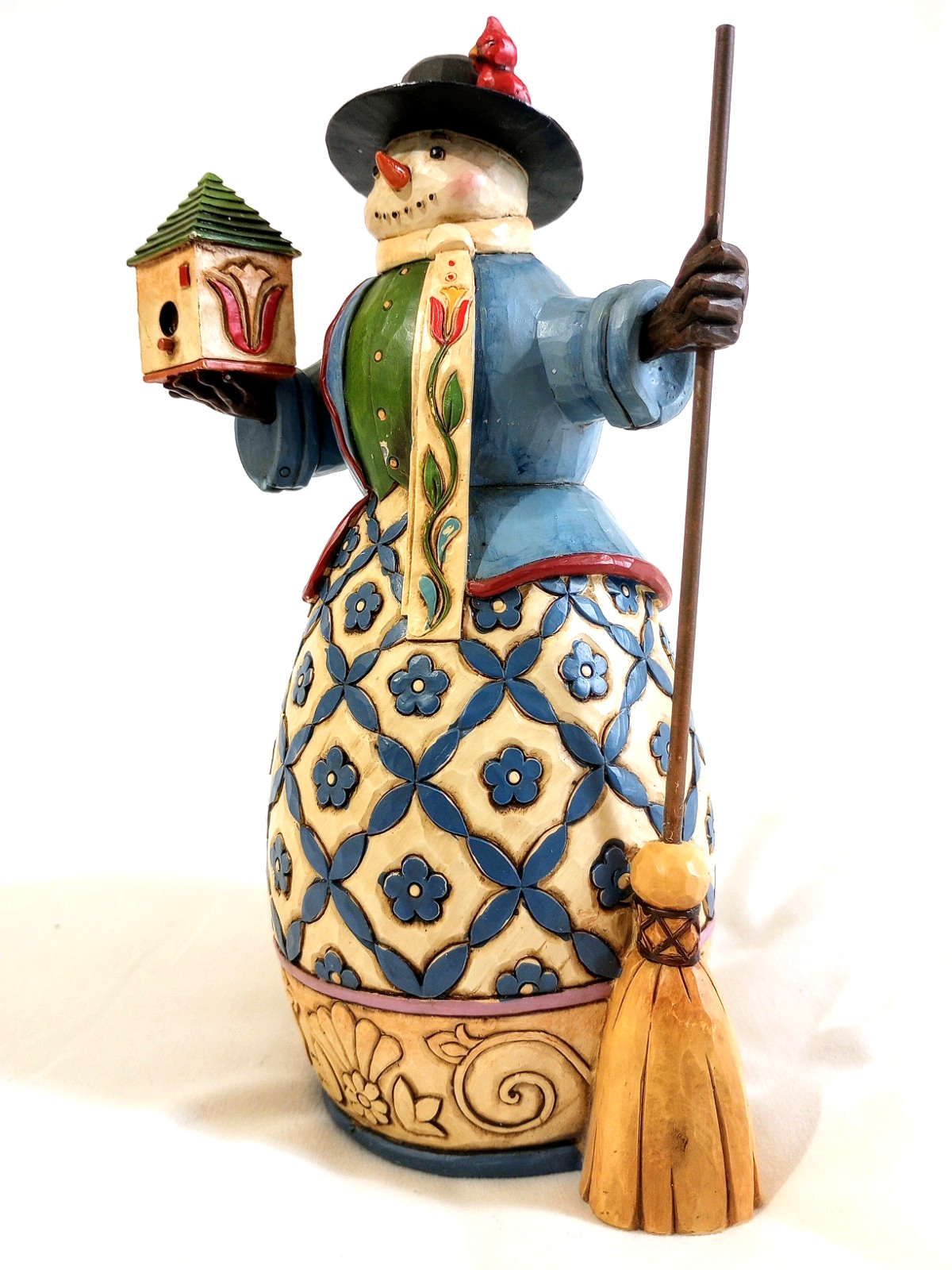 Jim Shore Sweet Song Snowman Figure, Colonial Williamsburg Foundation Collection