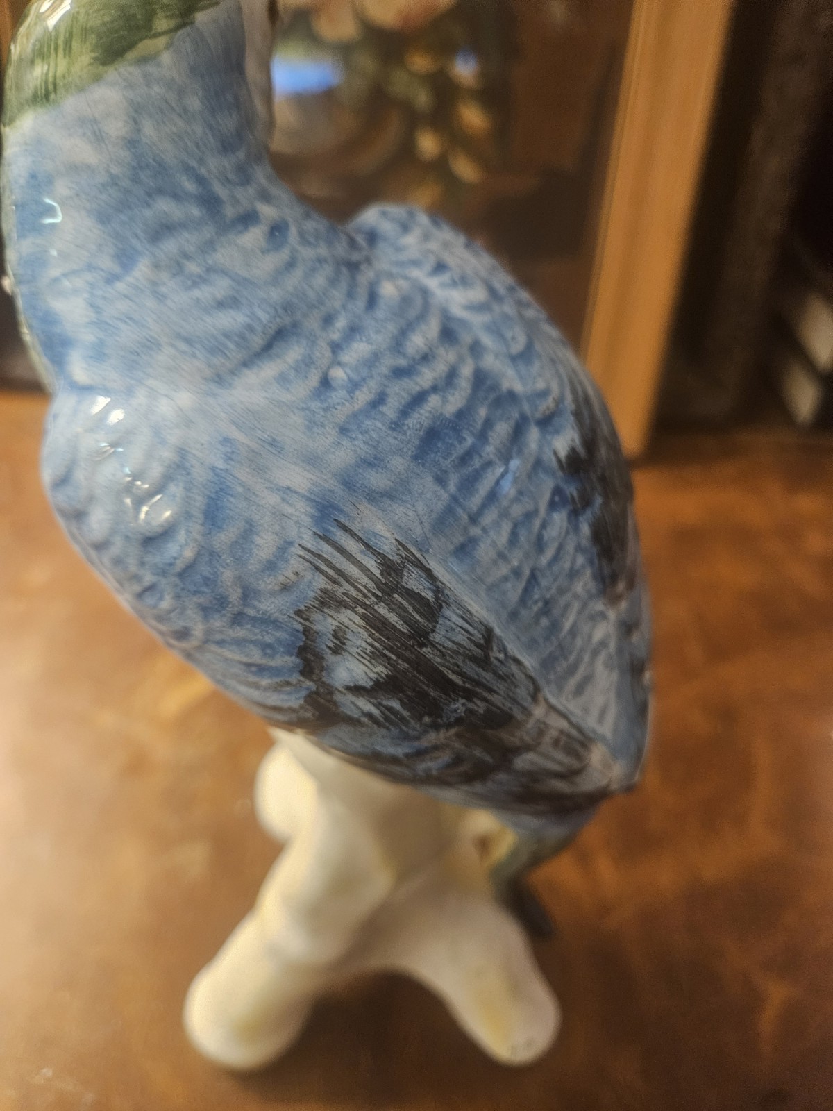 Chelsea House Parrot Figurine Italy 9 1/2″ Tall EUC 1980’s?