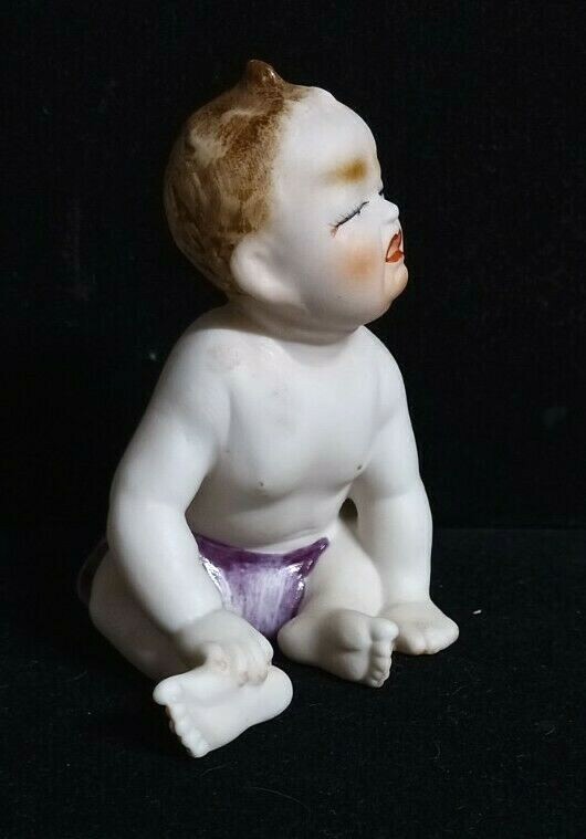 50’s VINTAGE Lenwile ARDALT Made in JAPAN BISQUE PORCELAIN PIANO BABY BOY